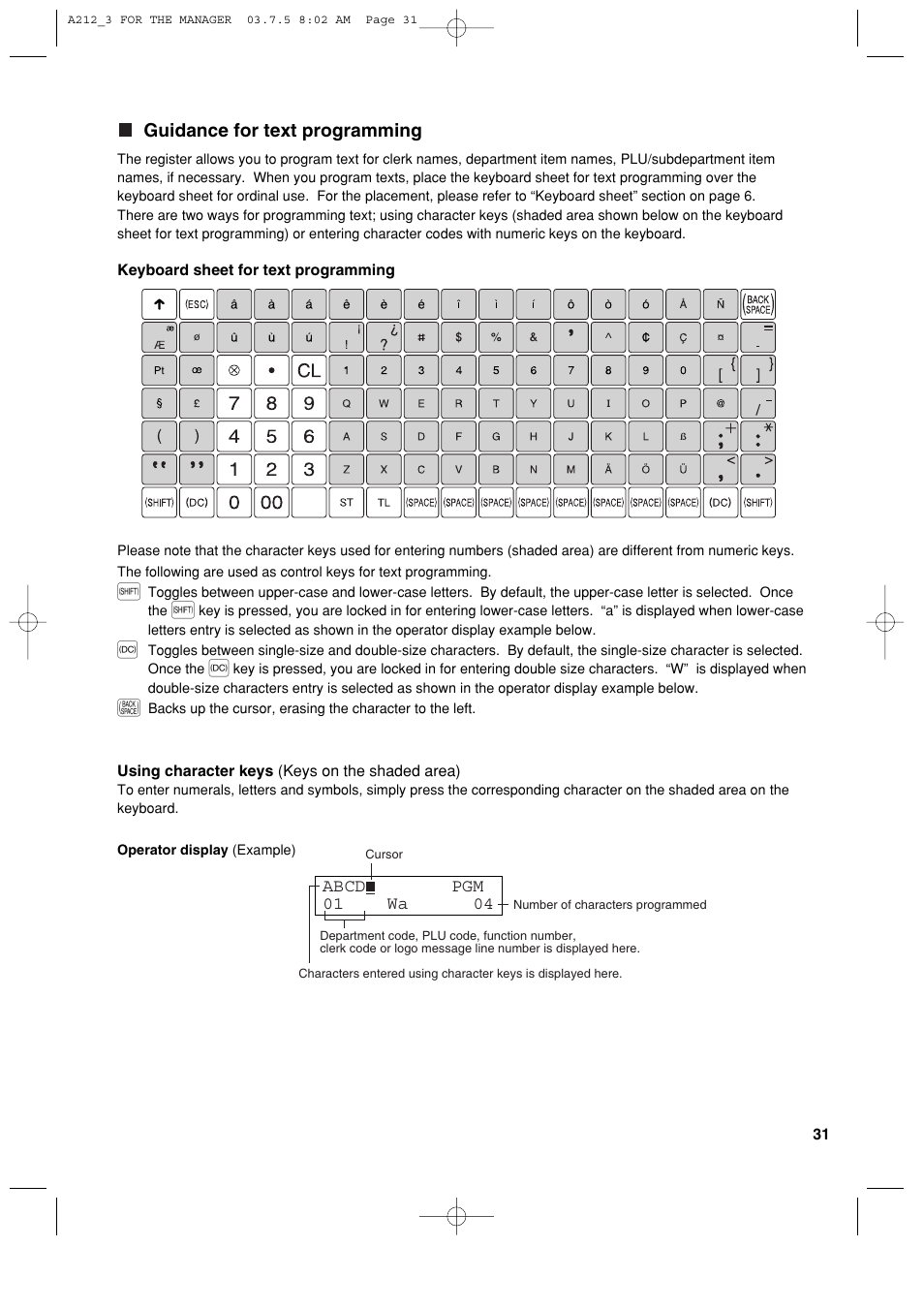 Sharp XE-A212 User Manual | Page 33 / 82