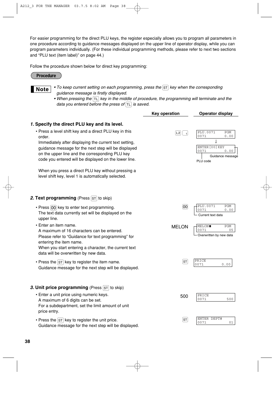 Sharp XE-A212 User Manual | Page 40 / 82