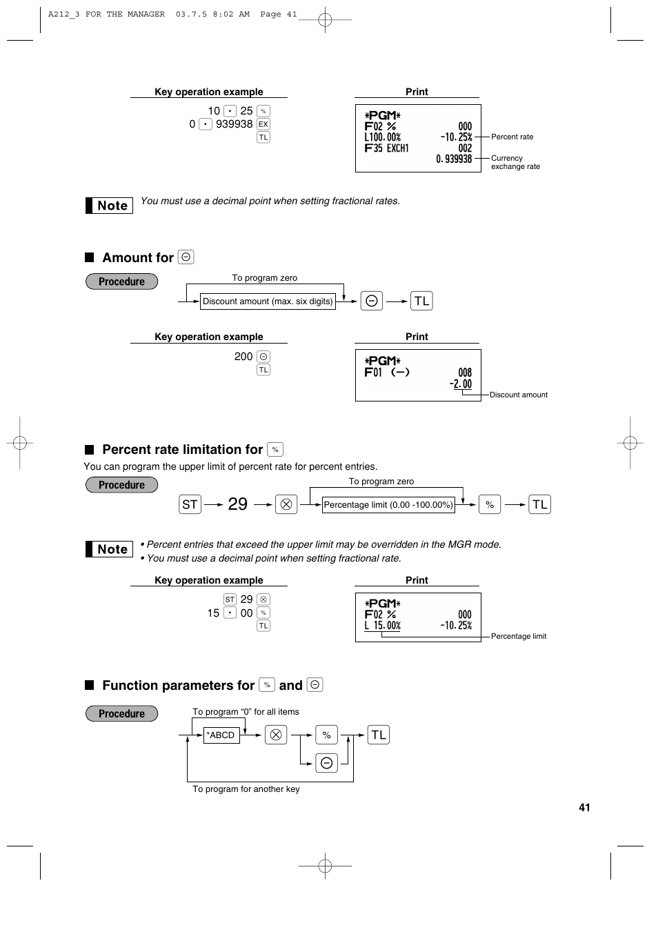 Sharp XE-A212 User Manual | Page 43 / 82