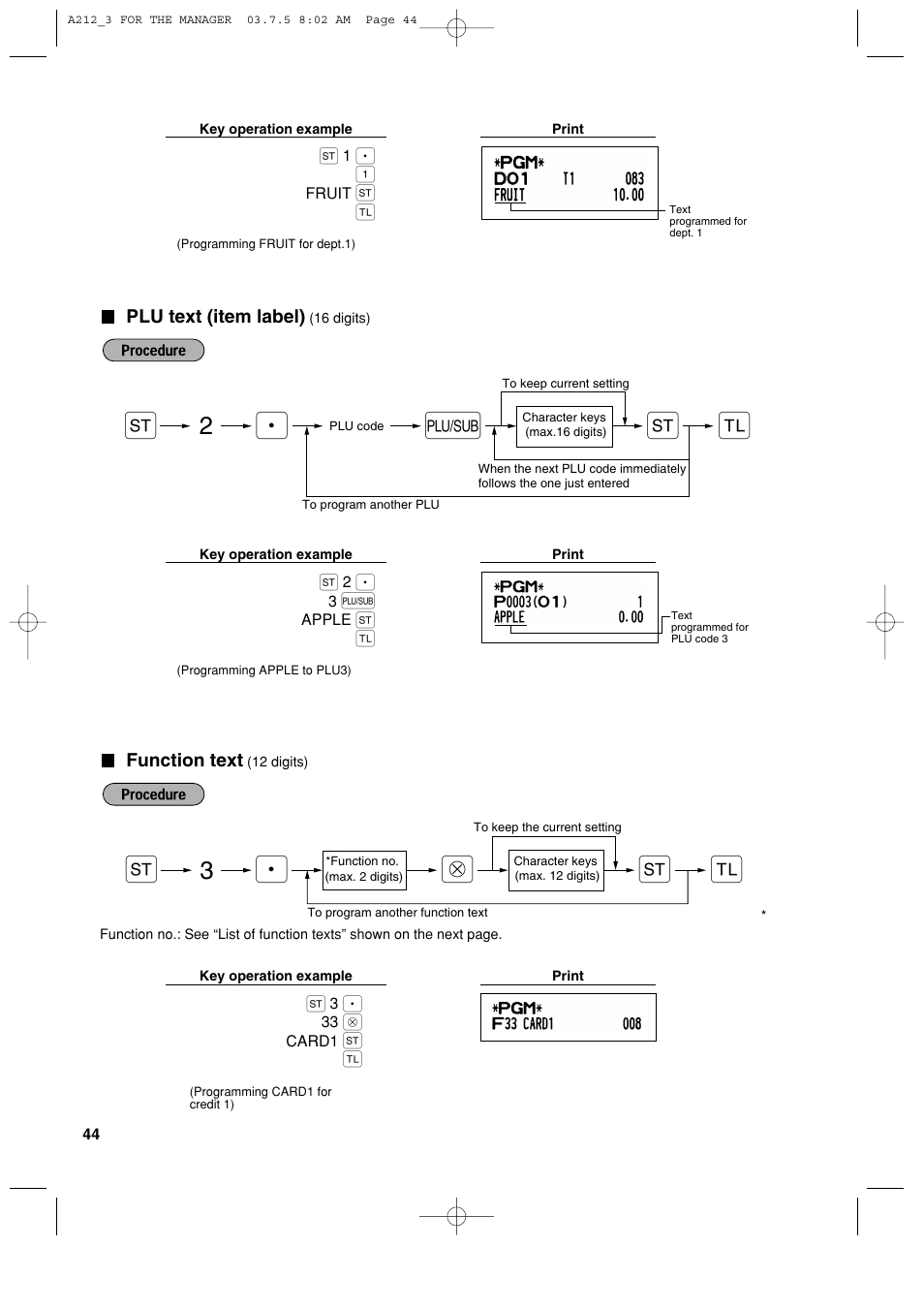 Sharp XE-A212 User Manual | Page 46 / 82