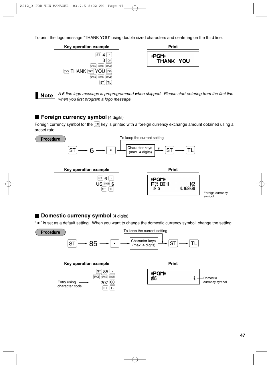 Sharp XE-A212 User Manual | Page 49 / 82