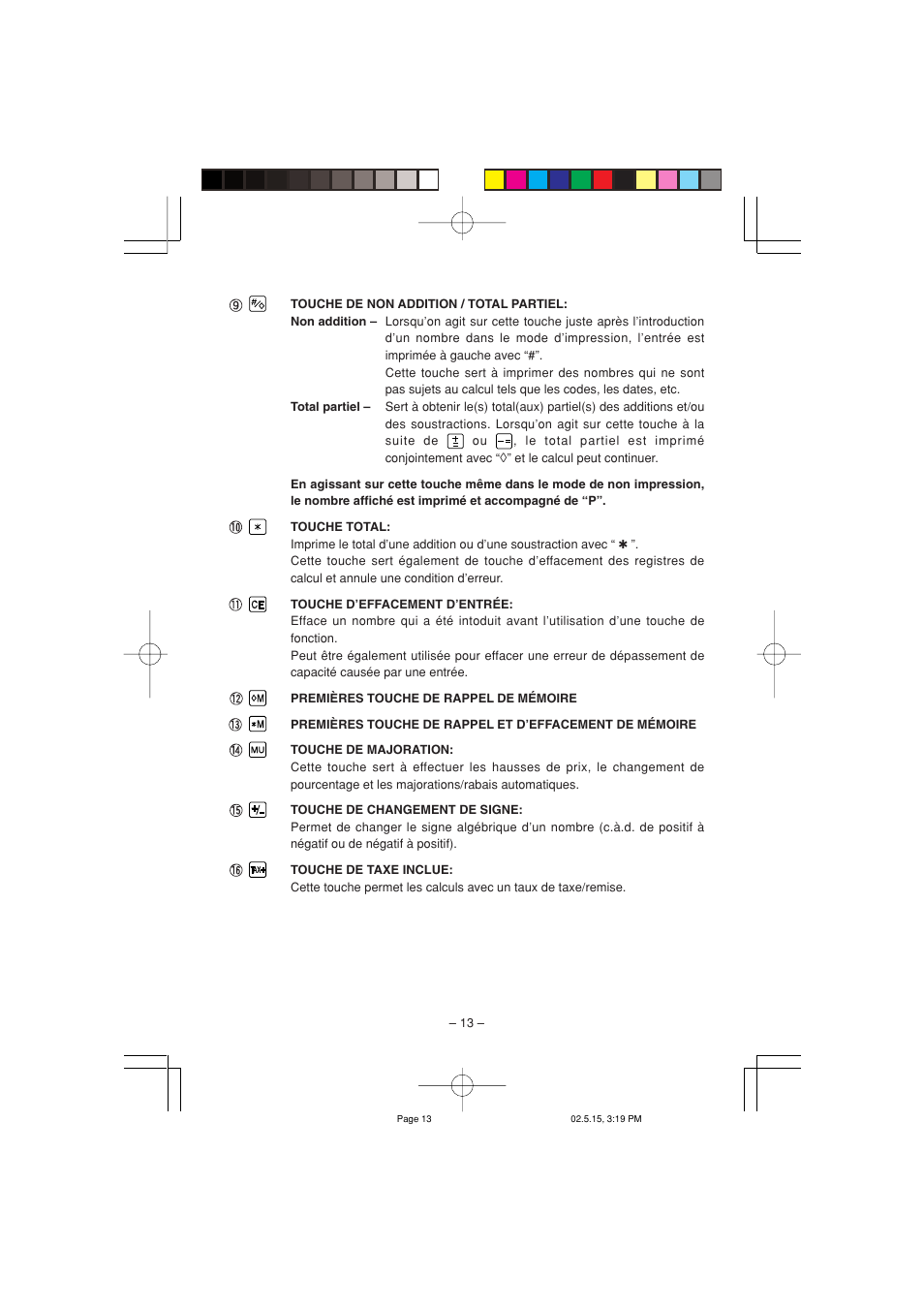 Sharp CS-1194H User Manual | Page 15 / 48