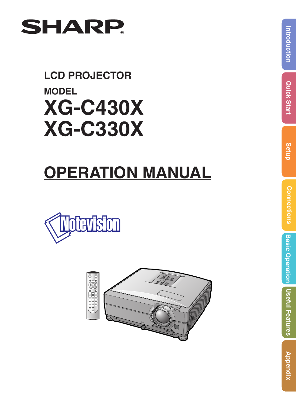 Sharp XG-C330X User Manual | 71 pages