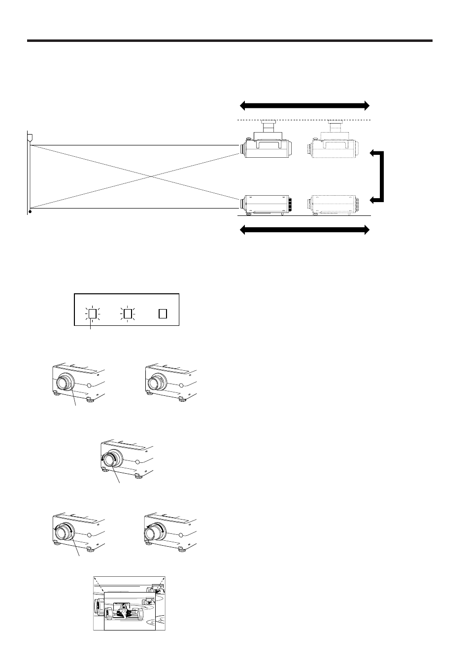 Setting up the projector | Sharp XG-NV2SB User Manual | Page 10 / 40