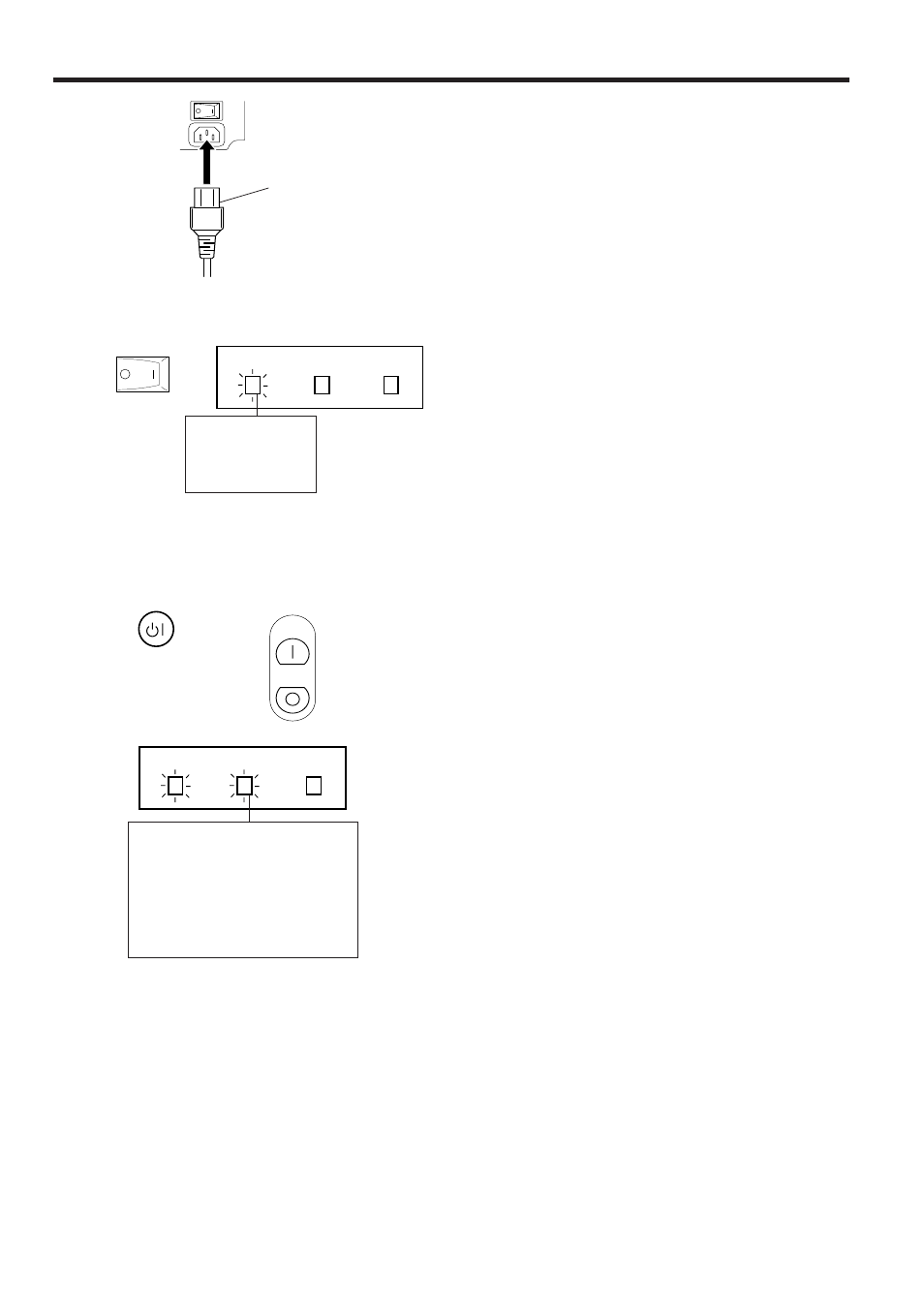 Basic operation of the projector, Connect the ac cord, Turn on the main power | Turn on the power | Sharp XG-NV2SB User Manual | Page 22 / 40