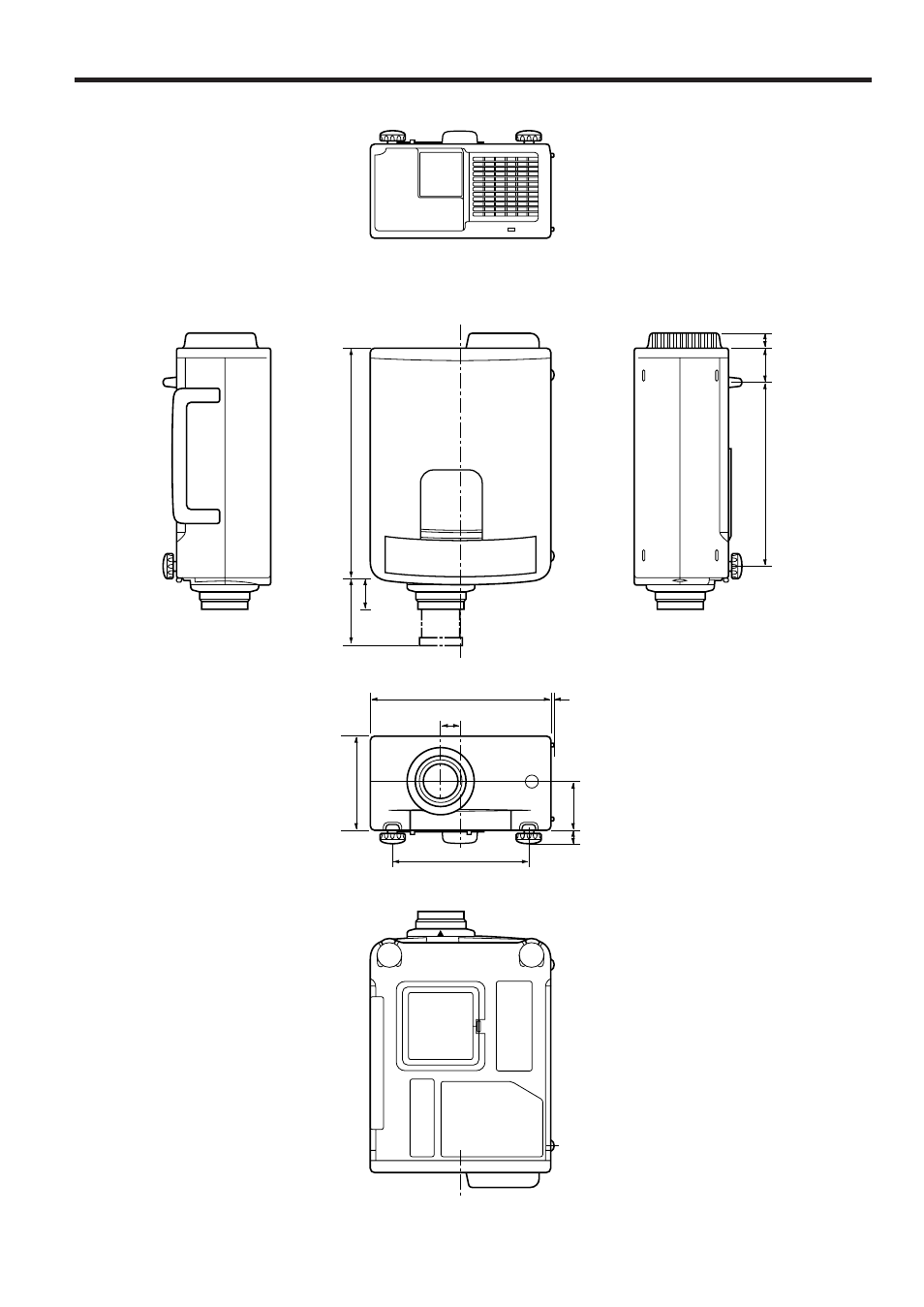 Dimensions | Sharp XG-NV2SB User Manual | Page 39 / 40