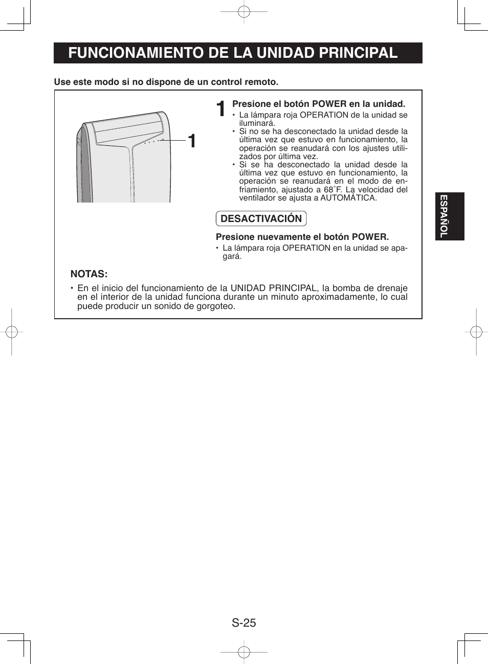 Funcionamiento de la unidad principal | Sharp CV-13NH User Manual | Page 55 / 60