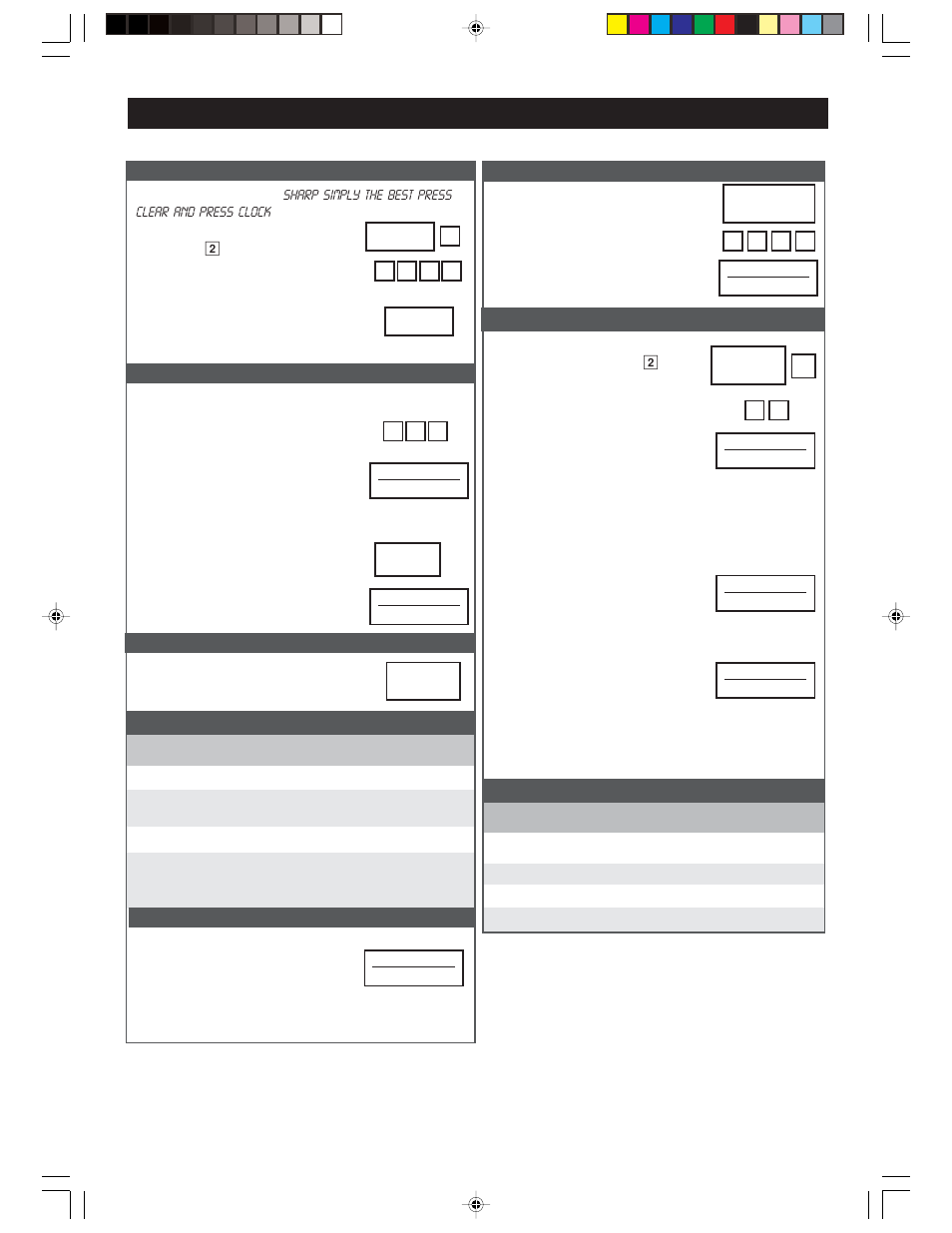 Tipo de comida cantidad, 2tipo de comida cantidad | Sharp R-1210 User Manual | Page 30 / 32