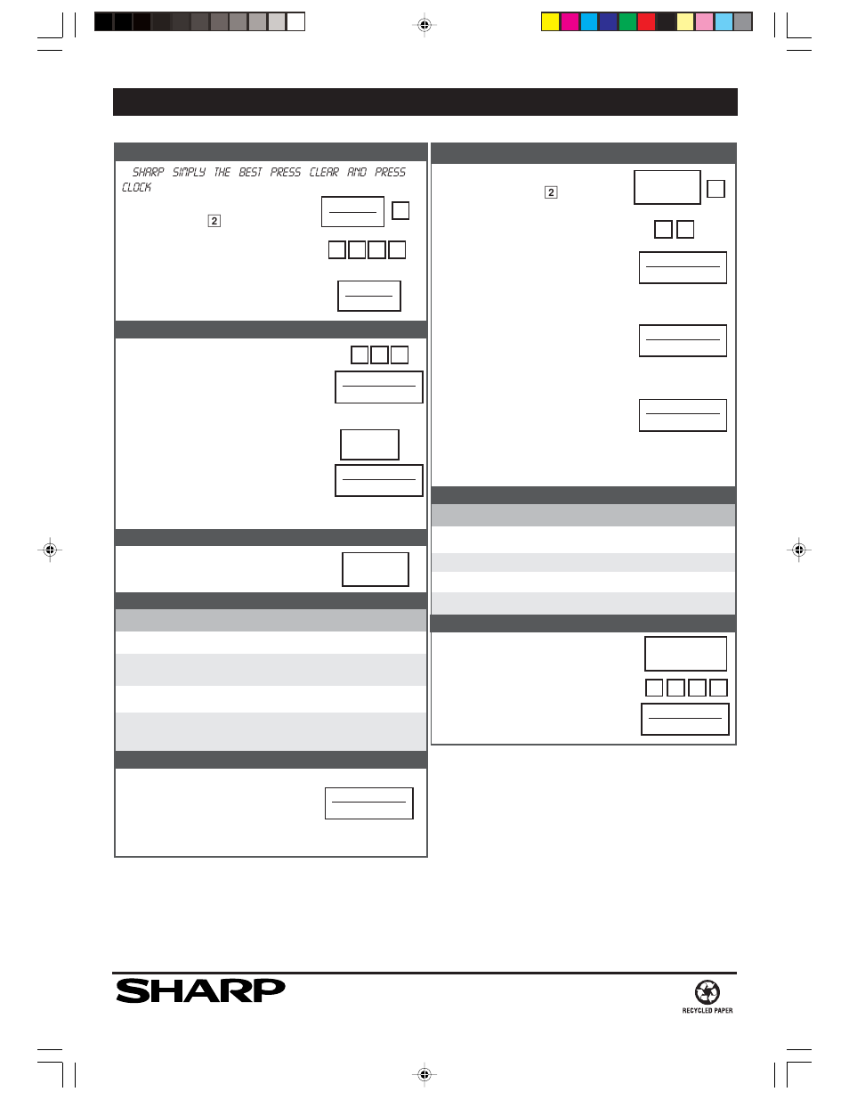 Sharp R-1210 User Manual | Page 32 / 32