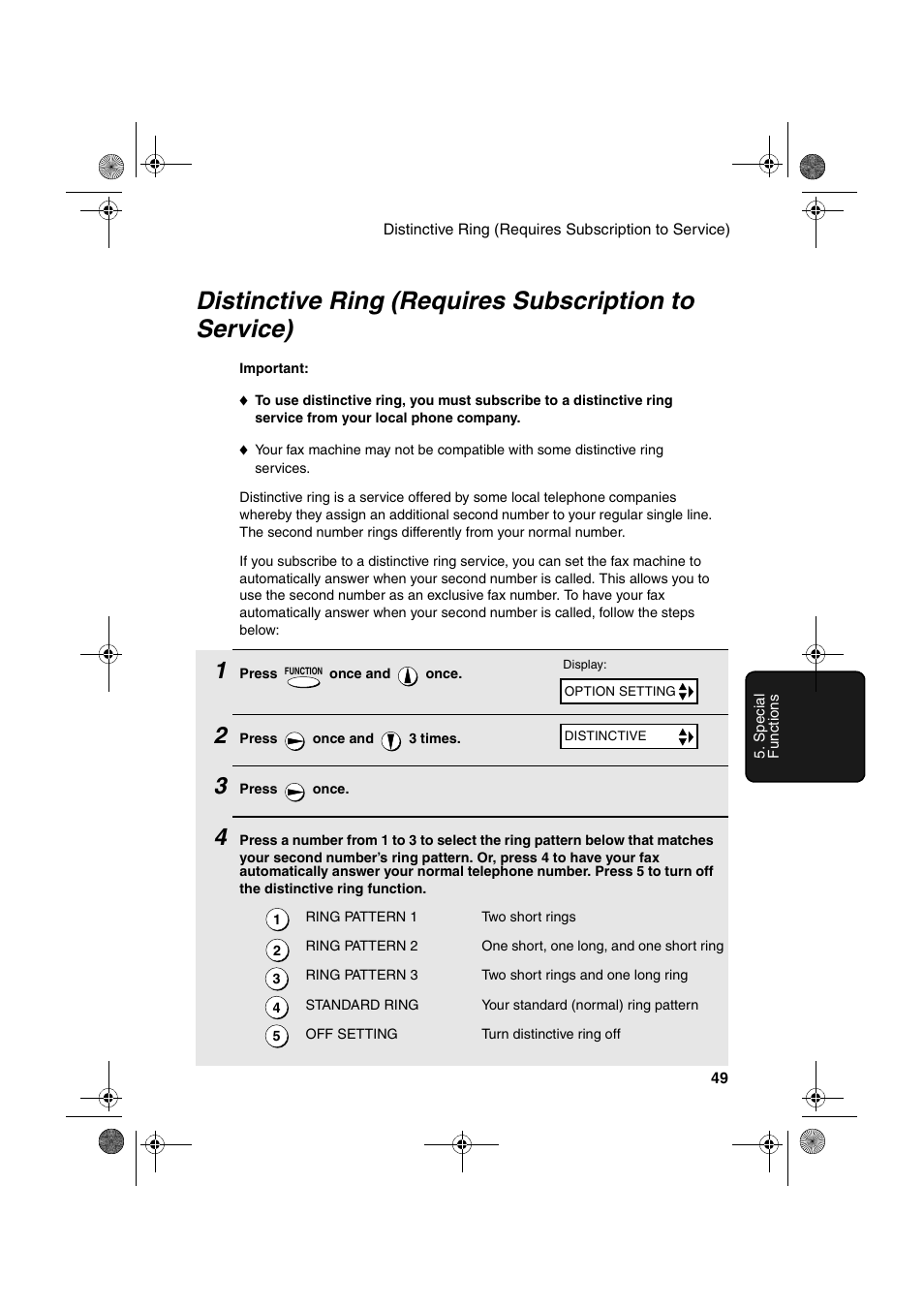 Sharp UX-P200 User Manual | Page 51 / 80