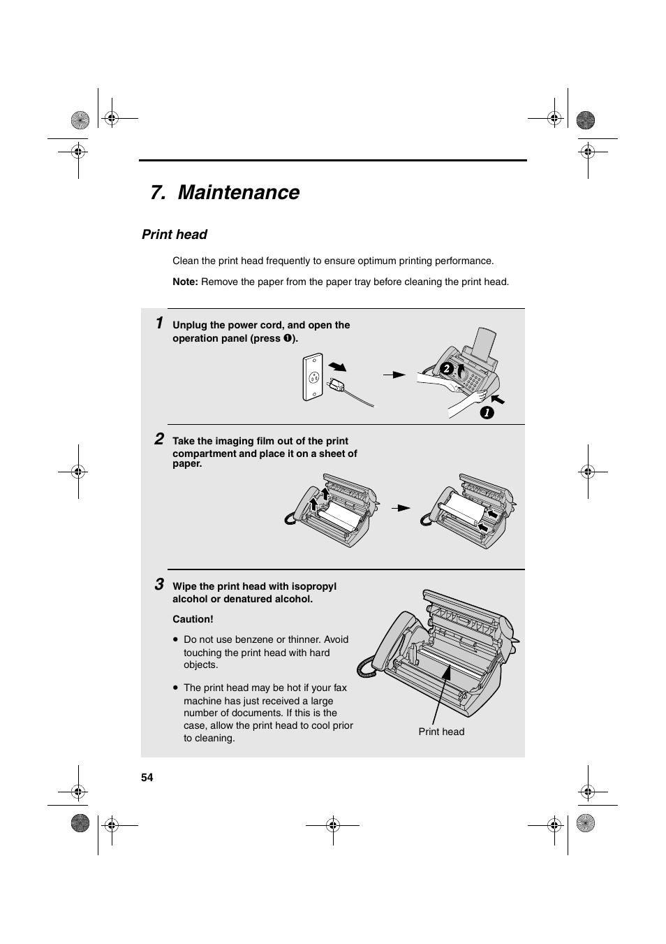 Maintenance | Sharp UX-P200 User Manual | Page 56 / 80