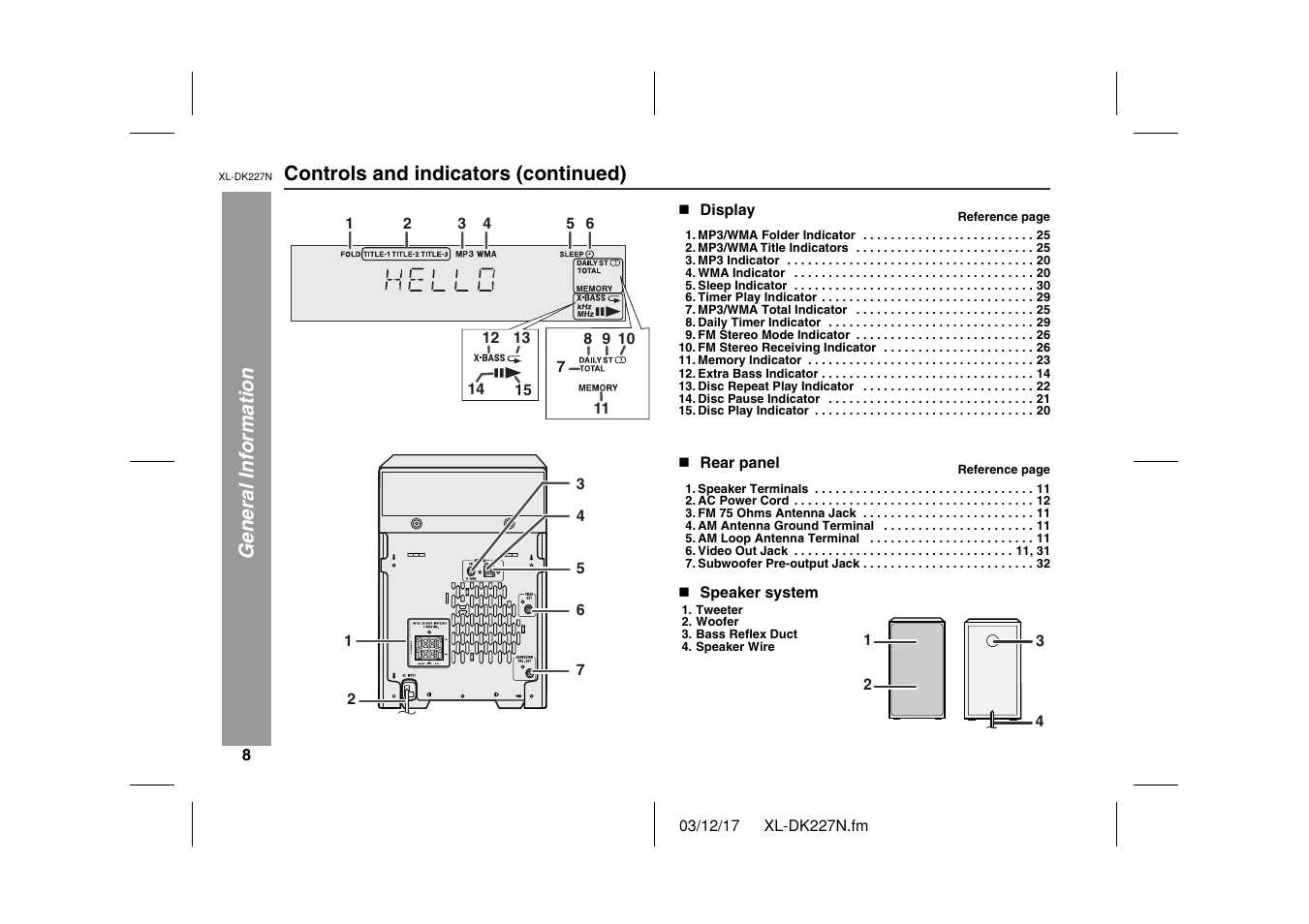 Sharp XL DK227N User Manual | Page 8 / 36