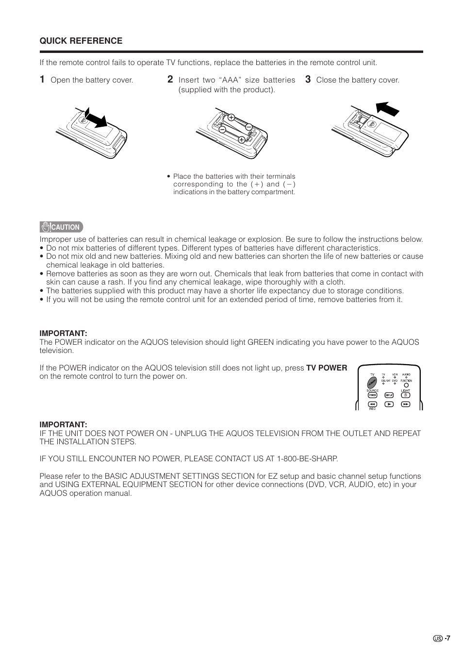 Sharp Aquos LC 37GB5U User Manual | Page 8 / 67