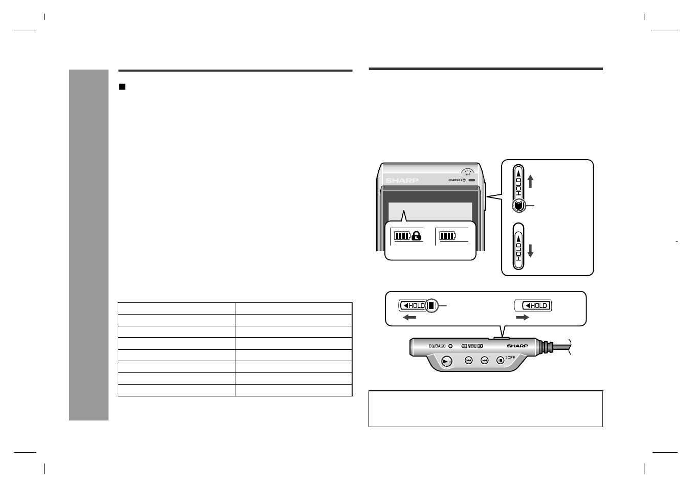 Hold function, Ad v a nced features | Sharp GB201 User Manual | Page 44 / 52