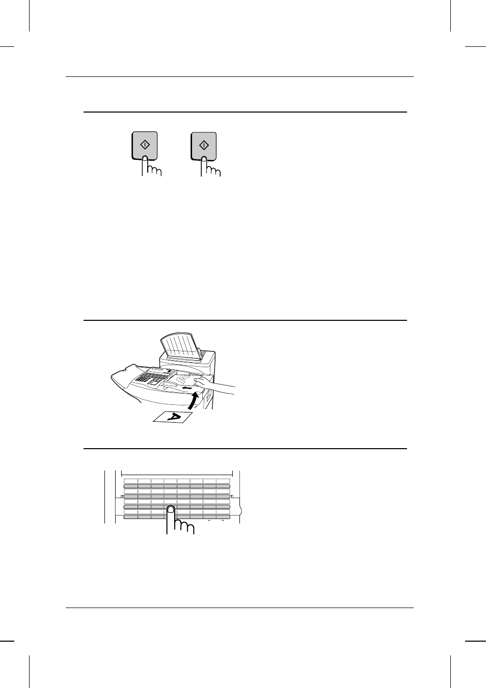 Broadcasting using a group key, P=002, Example) | Broadcasting 4-2 special functions, Start | Sharp UX-5000 User Manual | Page 48 / 116