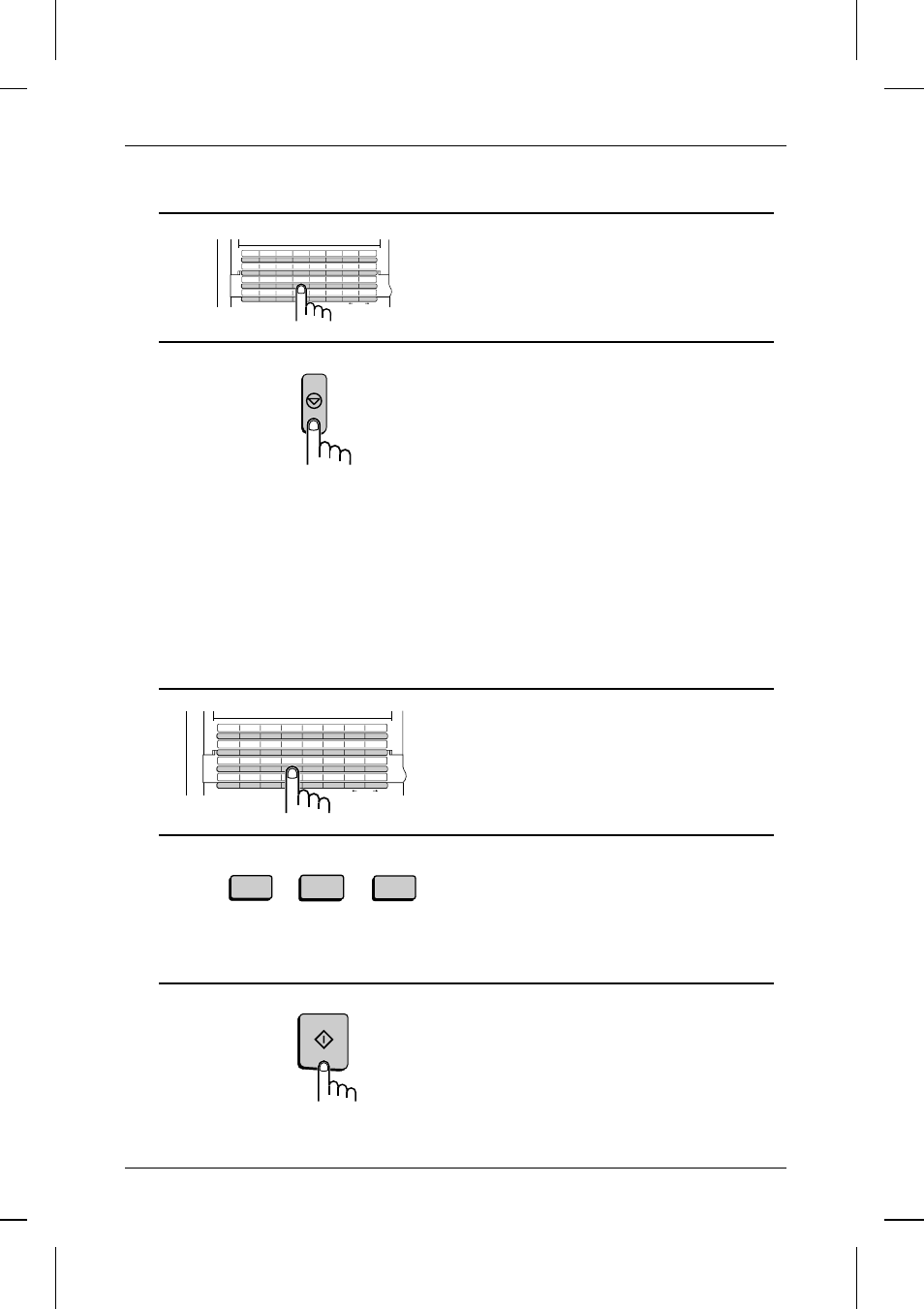 Clearing a document stored for batch transmission, P=002, Press the start key | Example), Example) batch transmission 4-24 special functions, Start | Sharp UX-5000 User Manual | Page 70 / 116