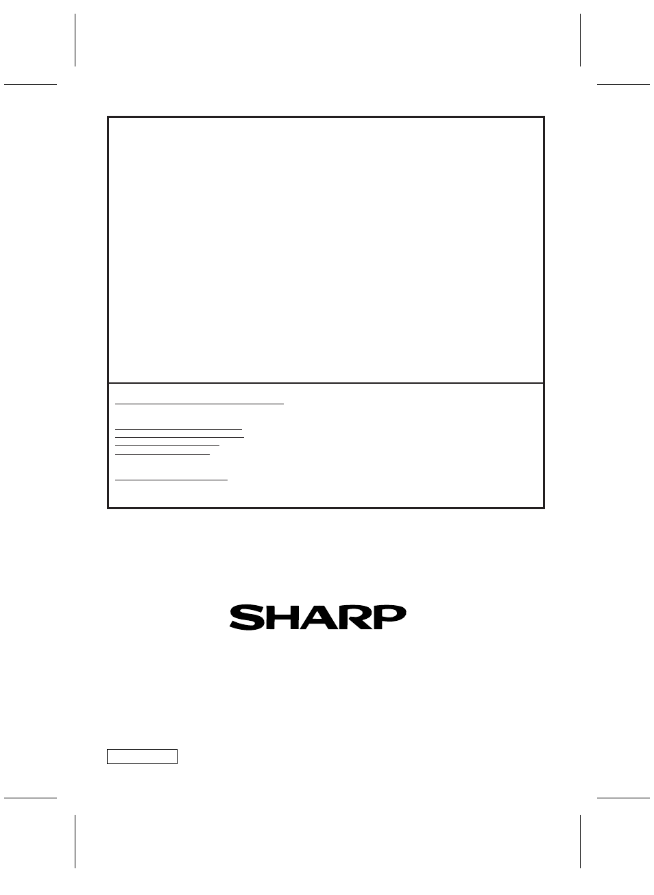 Consumer limited warranty, Sharp electronics corporation, Sharp corporation | Sharp CD-BA1600 User Manual | Page 18 / 18