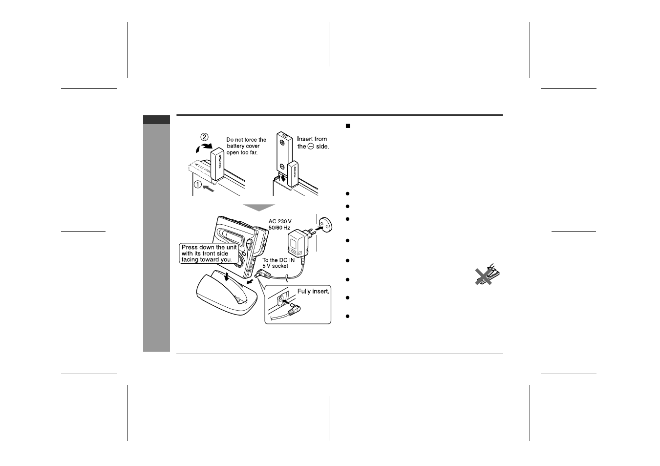 Using with the rechargeable battery, Preparation | Sharp IM-MT899H User Manual | Page 16 / 69