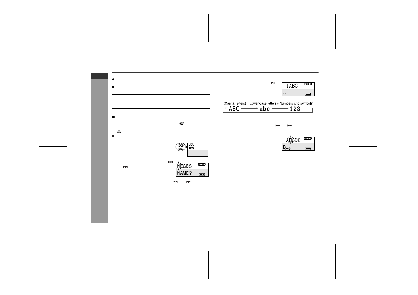 Titling a minidisc, Ad v a nced features | Sharp IM-MT899H User Manual | Page 44 / 69