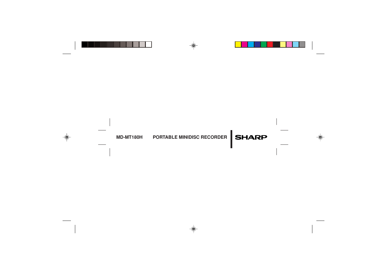 Sharp MD-MT180H User Manual | Page 45 / 45