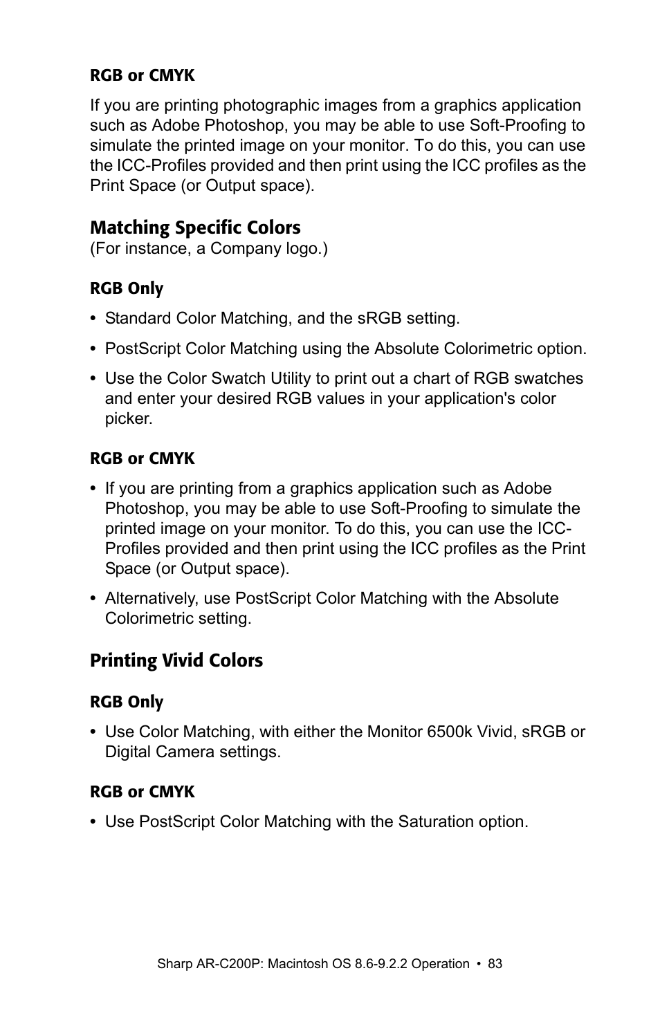 Sharp AR-C200P User Manual | Page 83 / 193