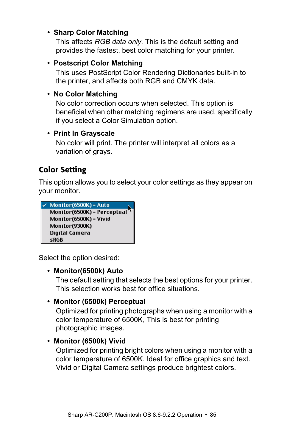 Sharp AR-C200P User Manual | Page 85 / 193