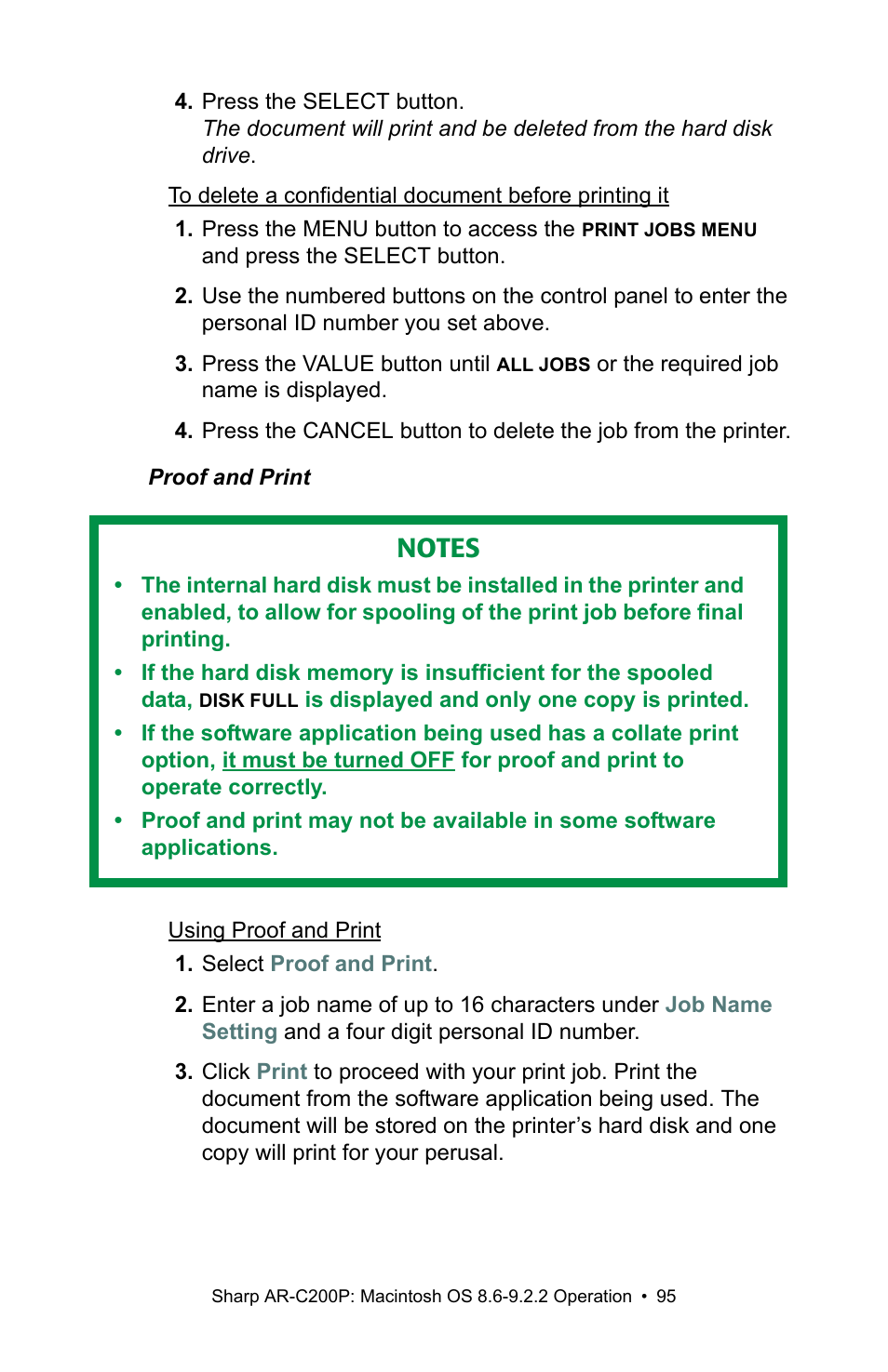 Sharp AR-C200P User Manual | Page 95 / 193