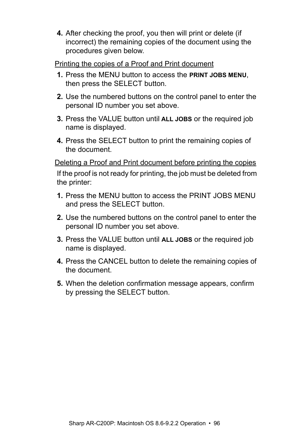 Sharp AR-C200P User Manual | Page 96 / 193