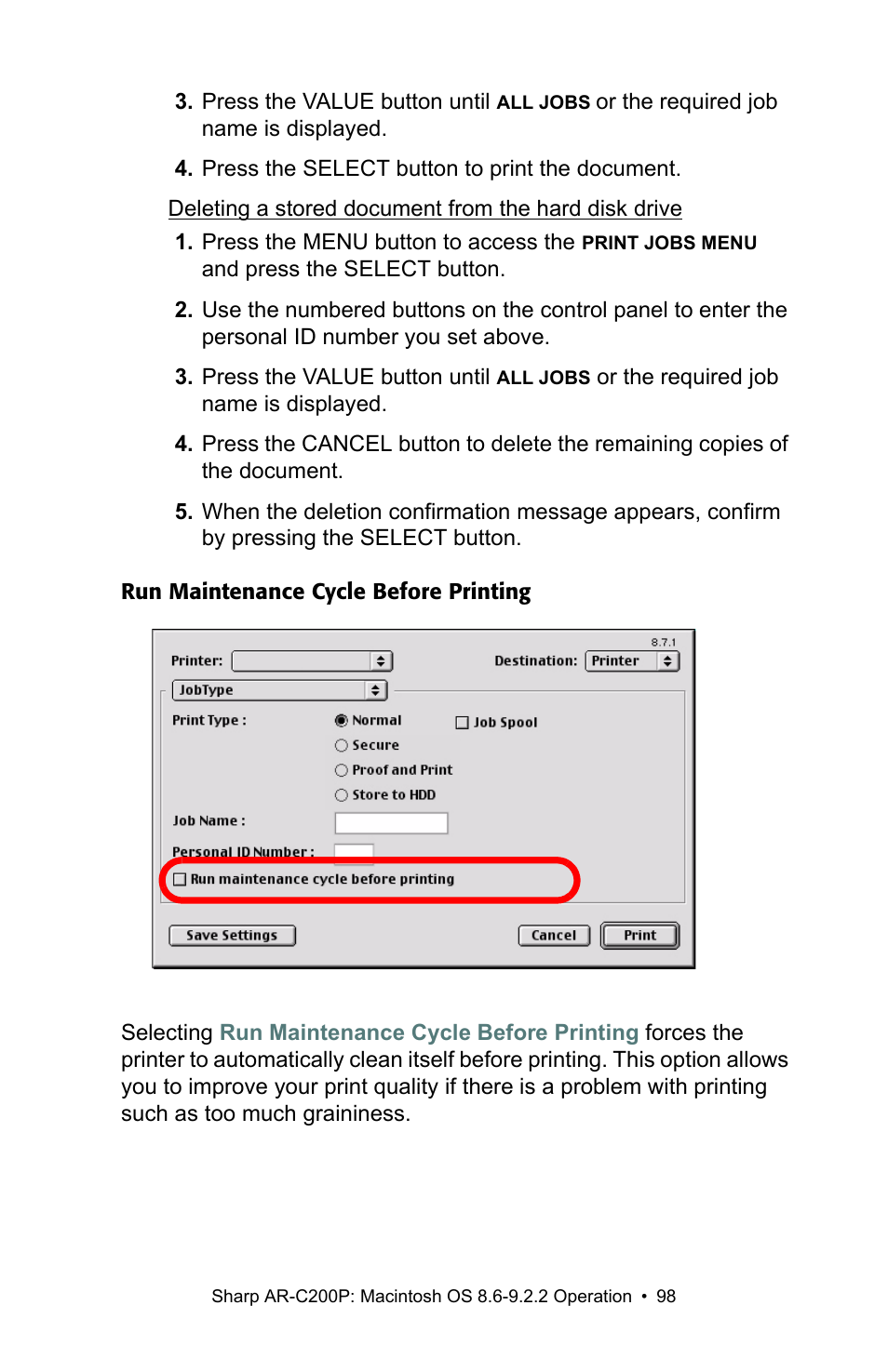 Sharp AR-C200P User Manual | Page 98 / 193