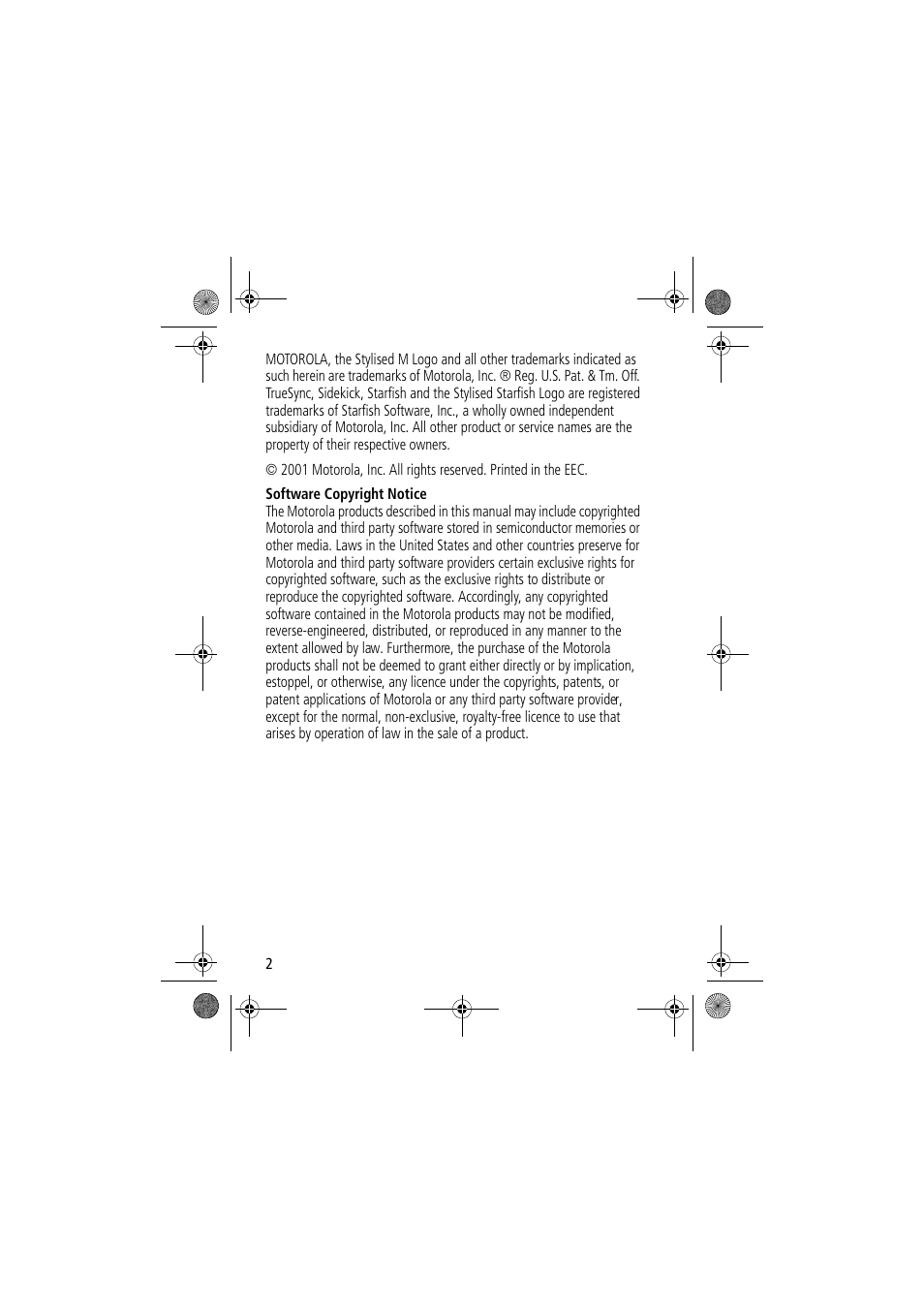 Motorola TimePort 280 User Manual | Page 2 / 188
