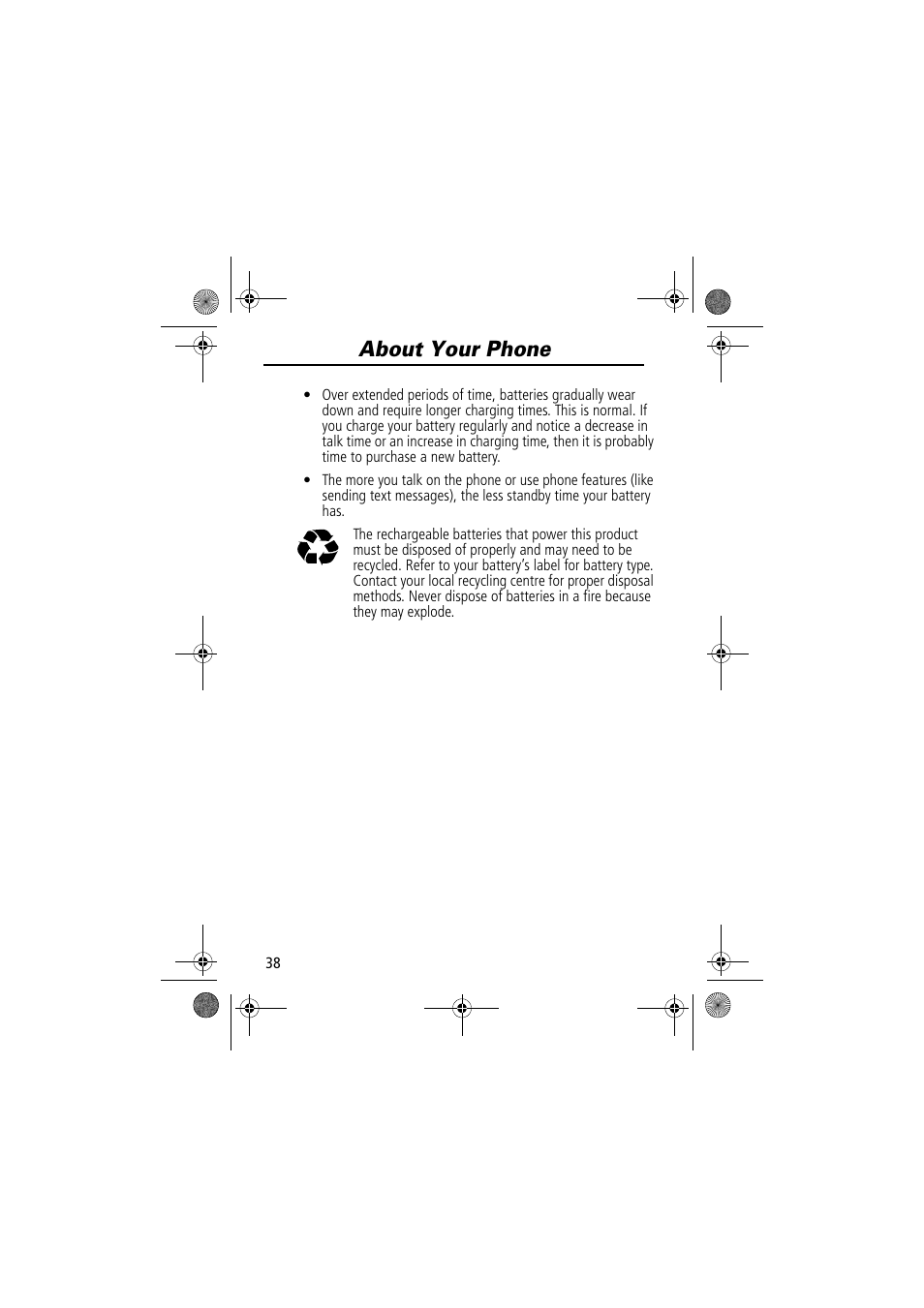 About your phone | Motorola TimePort 280 User Manual | Page 38 / 188