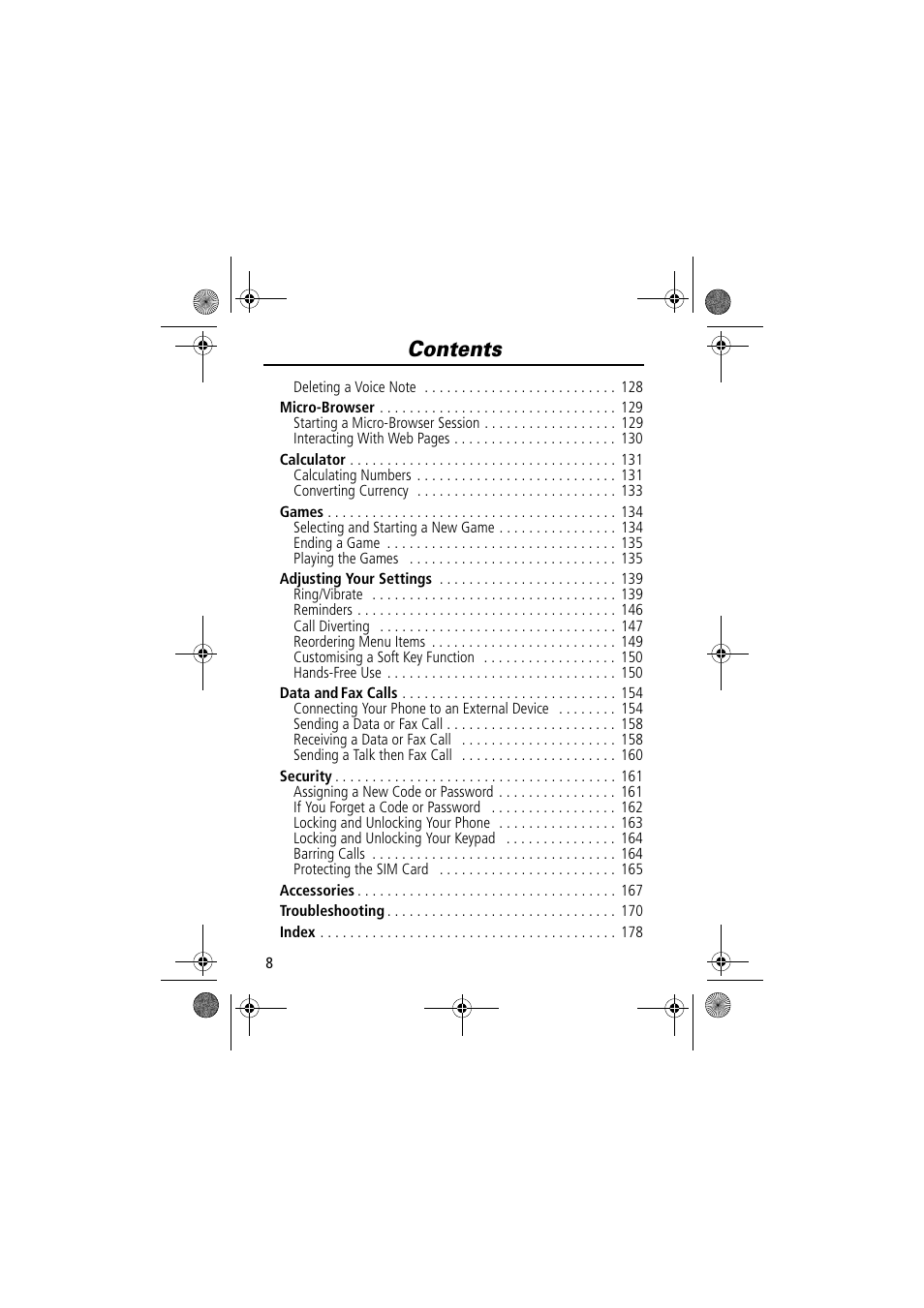 Motorola TimePort 280 User Manual | Page 8 / 188