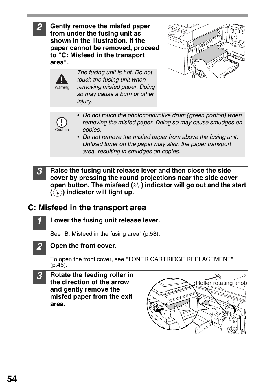 P.54) | Sharp AR-203E User Manual | Page 56 / 81