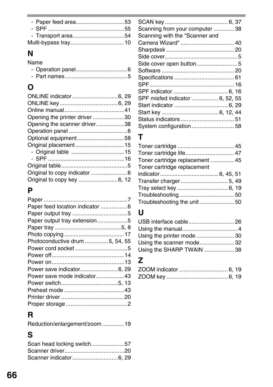 Sharp AR-203E User Manual | Page 68 / 81