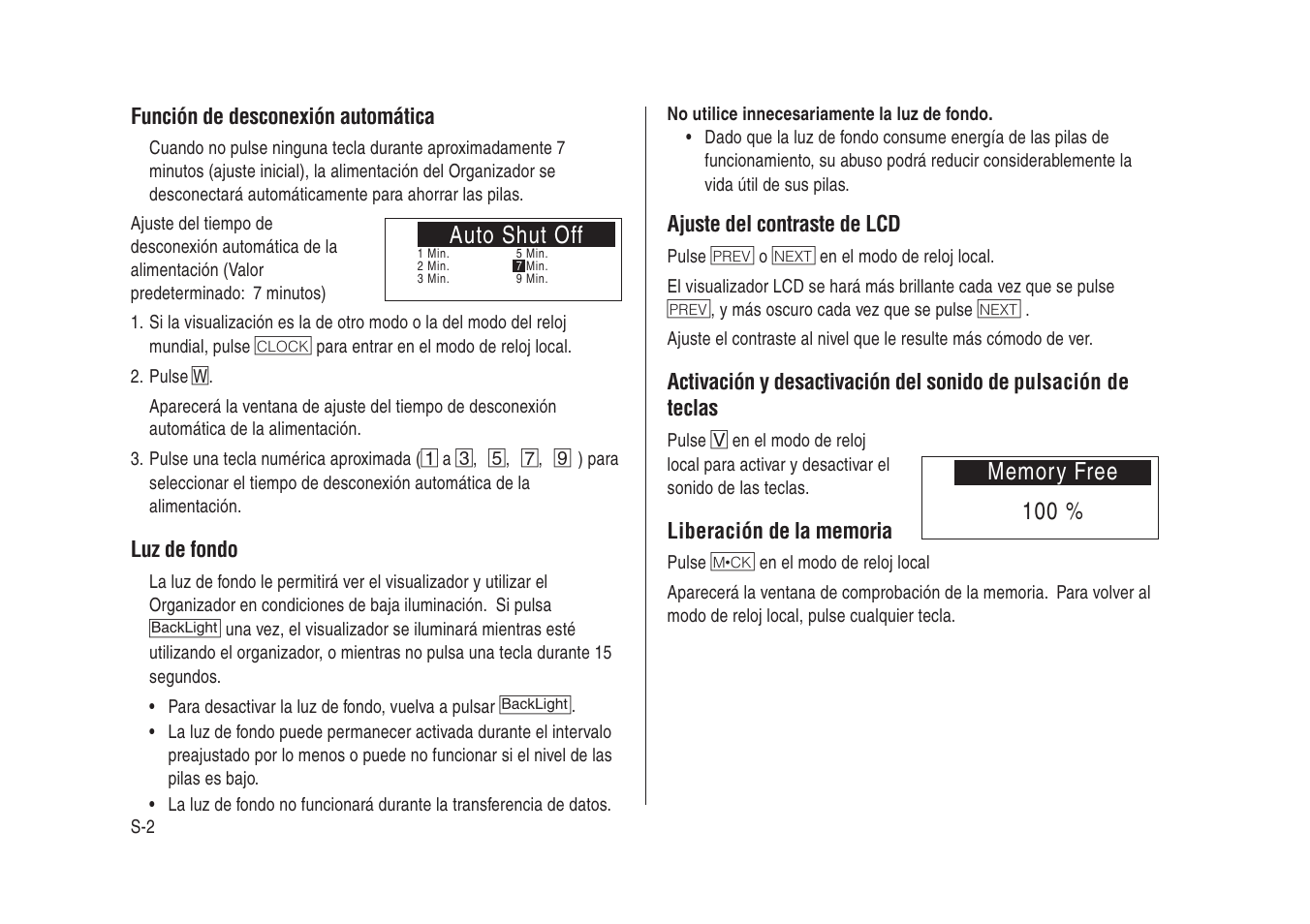 Auto shut off | Sharp Electronic Organizer YO-270 User Manual | Page 36 / 52