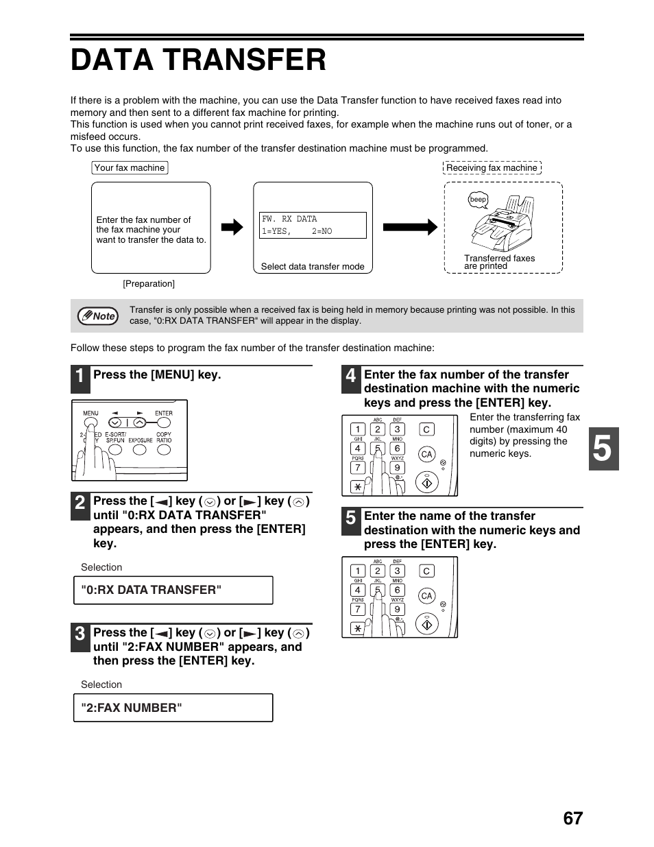 Data transfer | Sharp AL-1661CS User Manual | Page 71 / 100