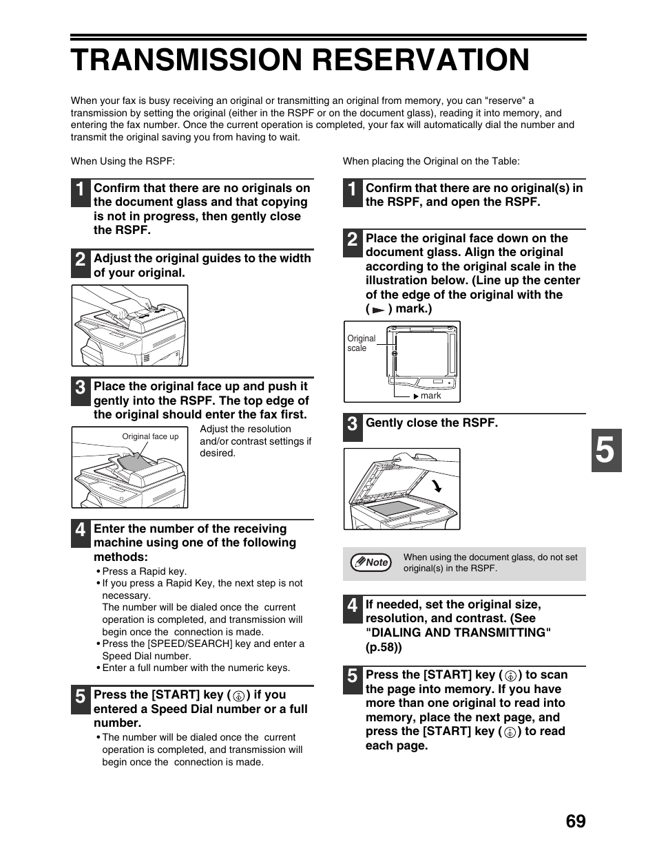 Transmission reservation | Sharp AL-1661CS User Manual | Page 73 / 100