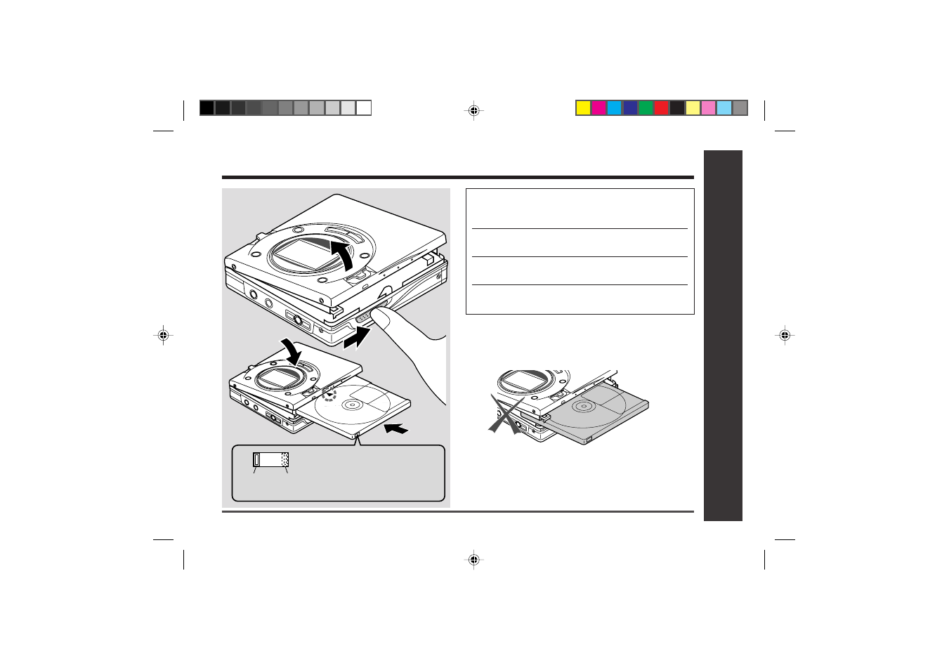 Inserting a minidisc, Preparation | Sharp MD-MT866H User Manual | Page 17 / 56