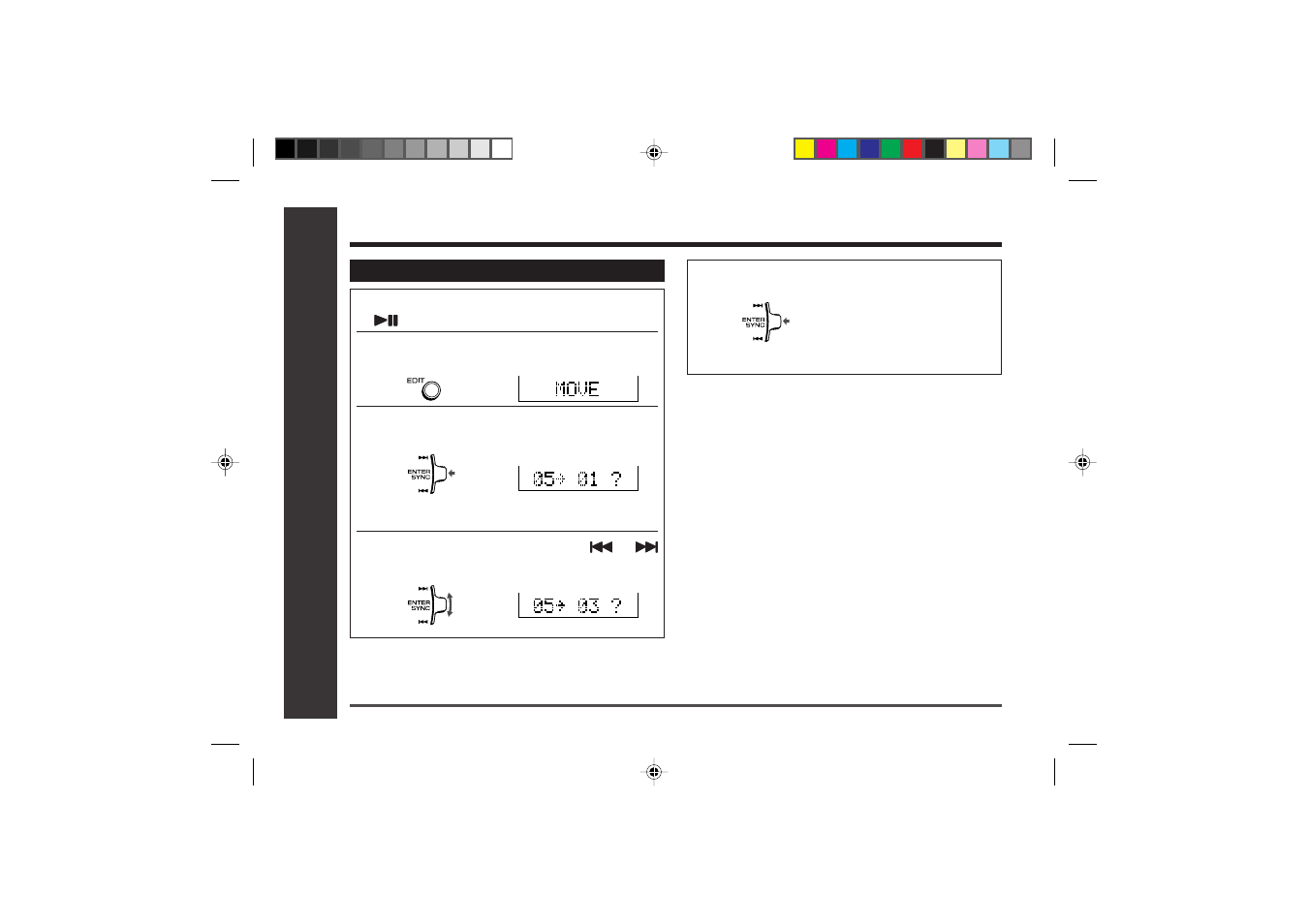 Advanced features, Editing a recorded minidisc (continued) | Sharp MD-MT866H User Manual | Page 46 / 56