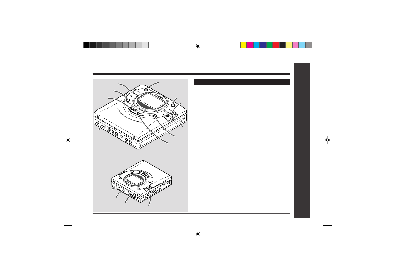 Names of controls and indicators, Important introduction | Sharp MD-MT866H User Manual | Page 7 / 56