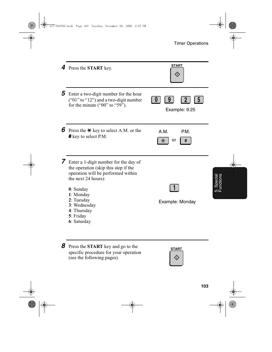 Sharp FO-4650 User Manual | Page 105 / 188