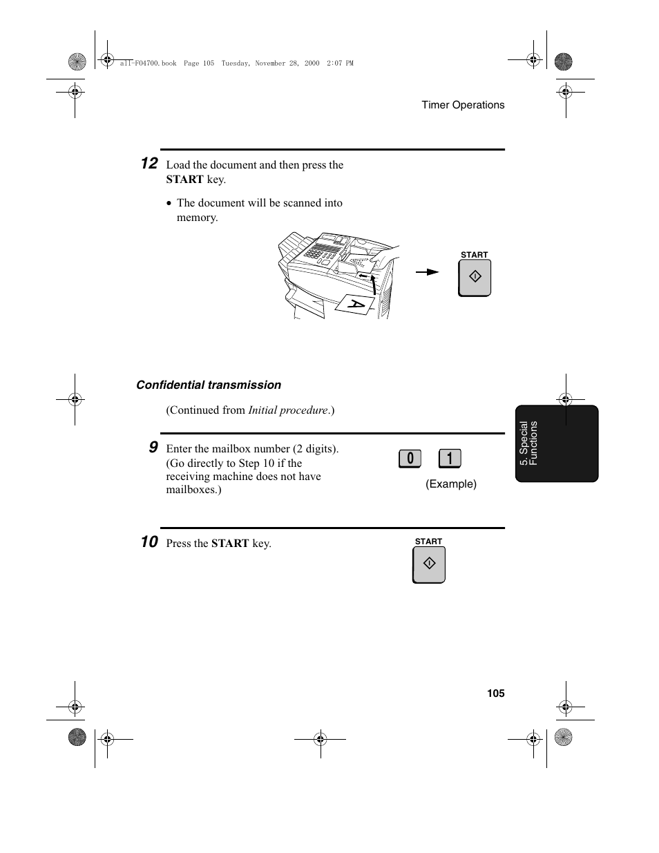 Sharp FO-4650 User Manual | Page 107 / 188