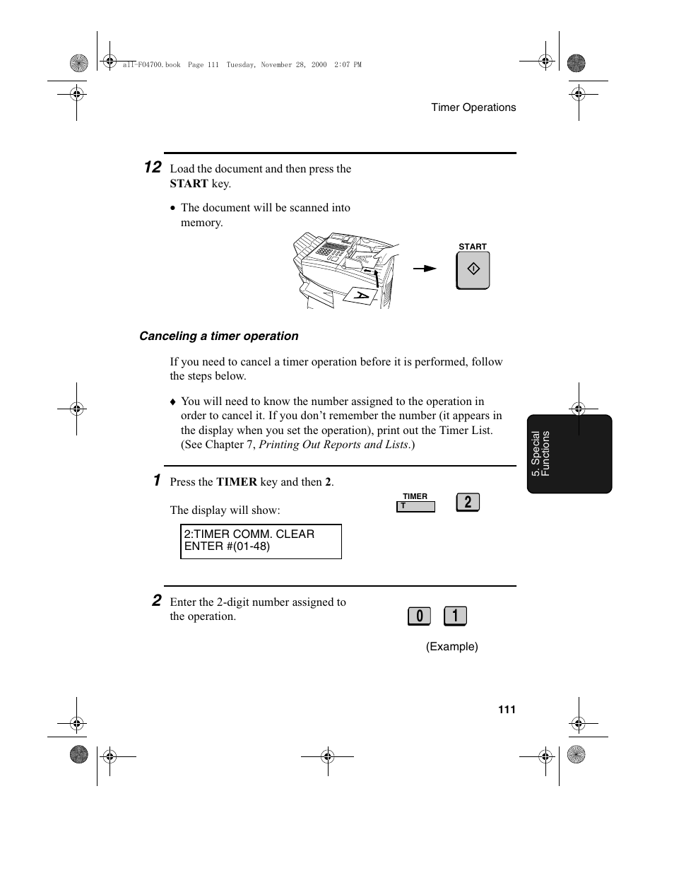 Sharp FO-4650 User Manual | Page 113 / 188