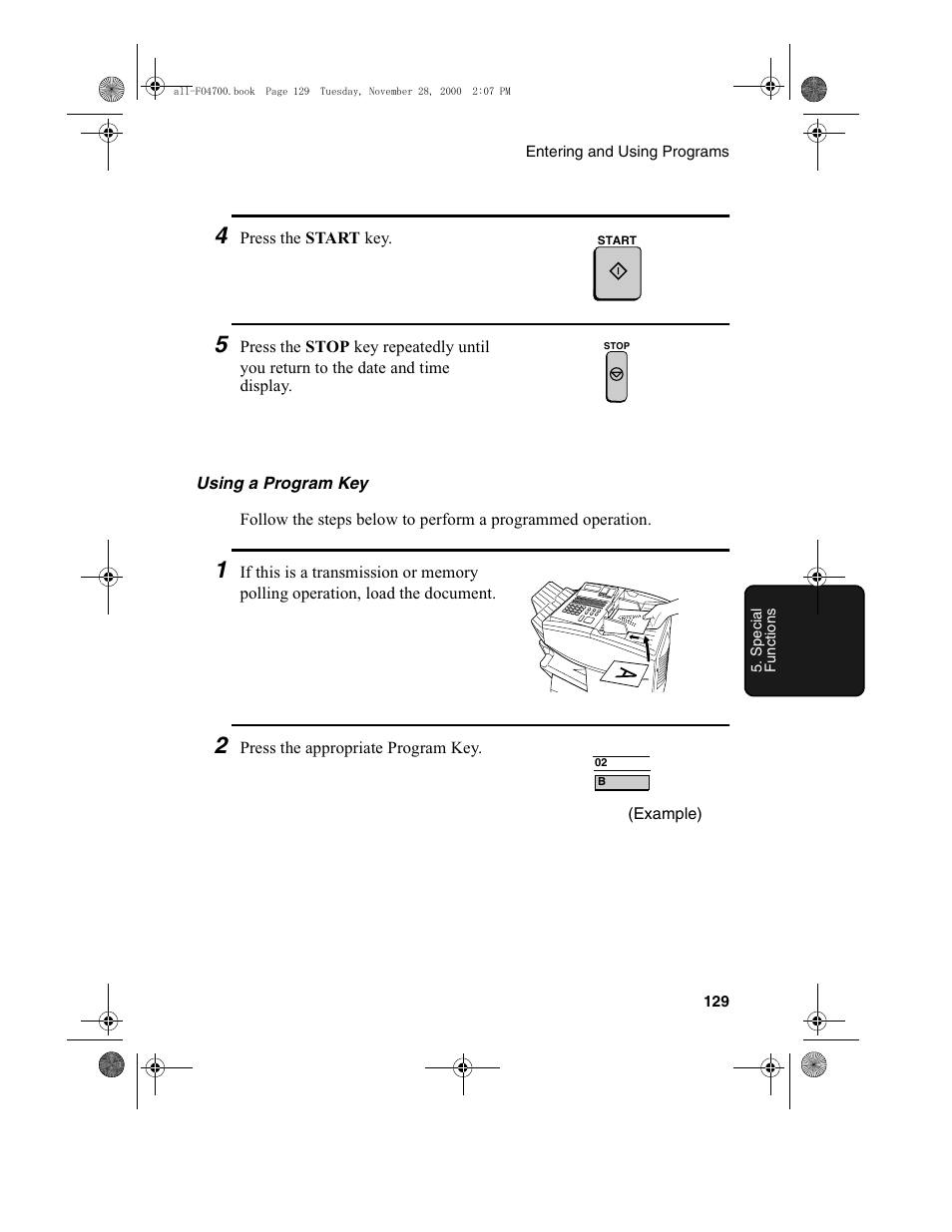 Sharp FO-4650 User Manual | Page 131 / 188