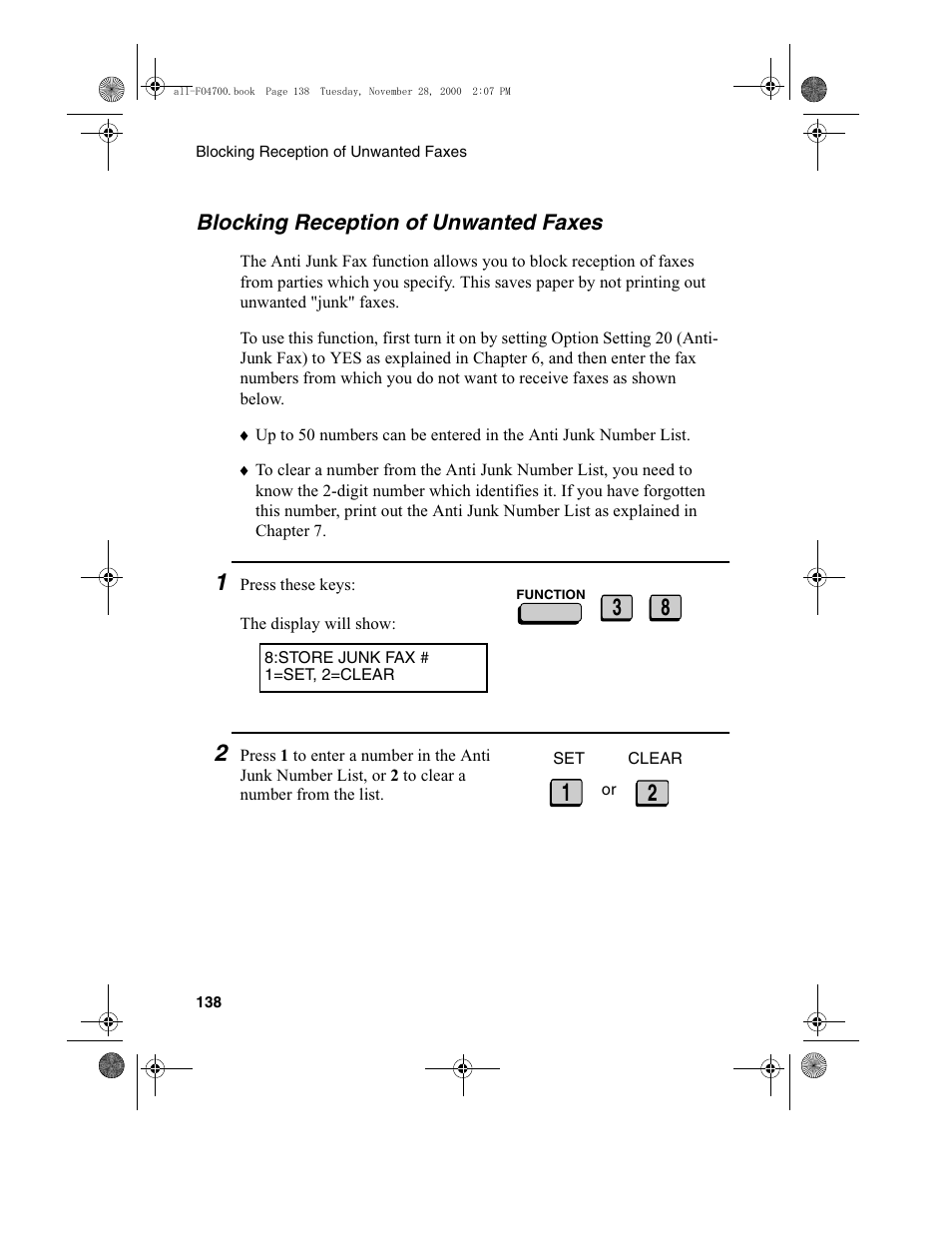 Sharp FO-4650 User Manual | Page 140 / 188