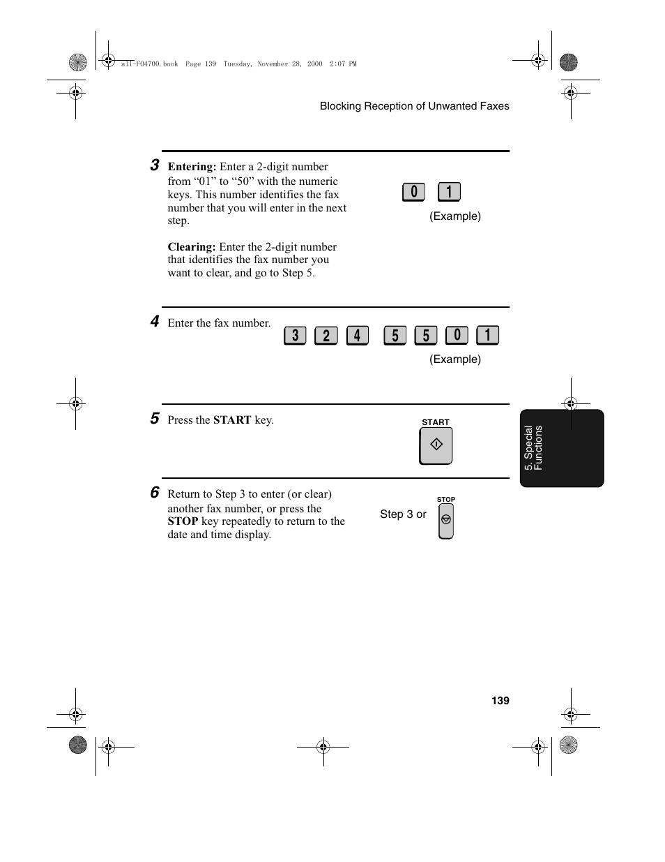 Sharp FO-4650 User Manual | Page 141 / 188