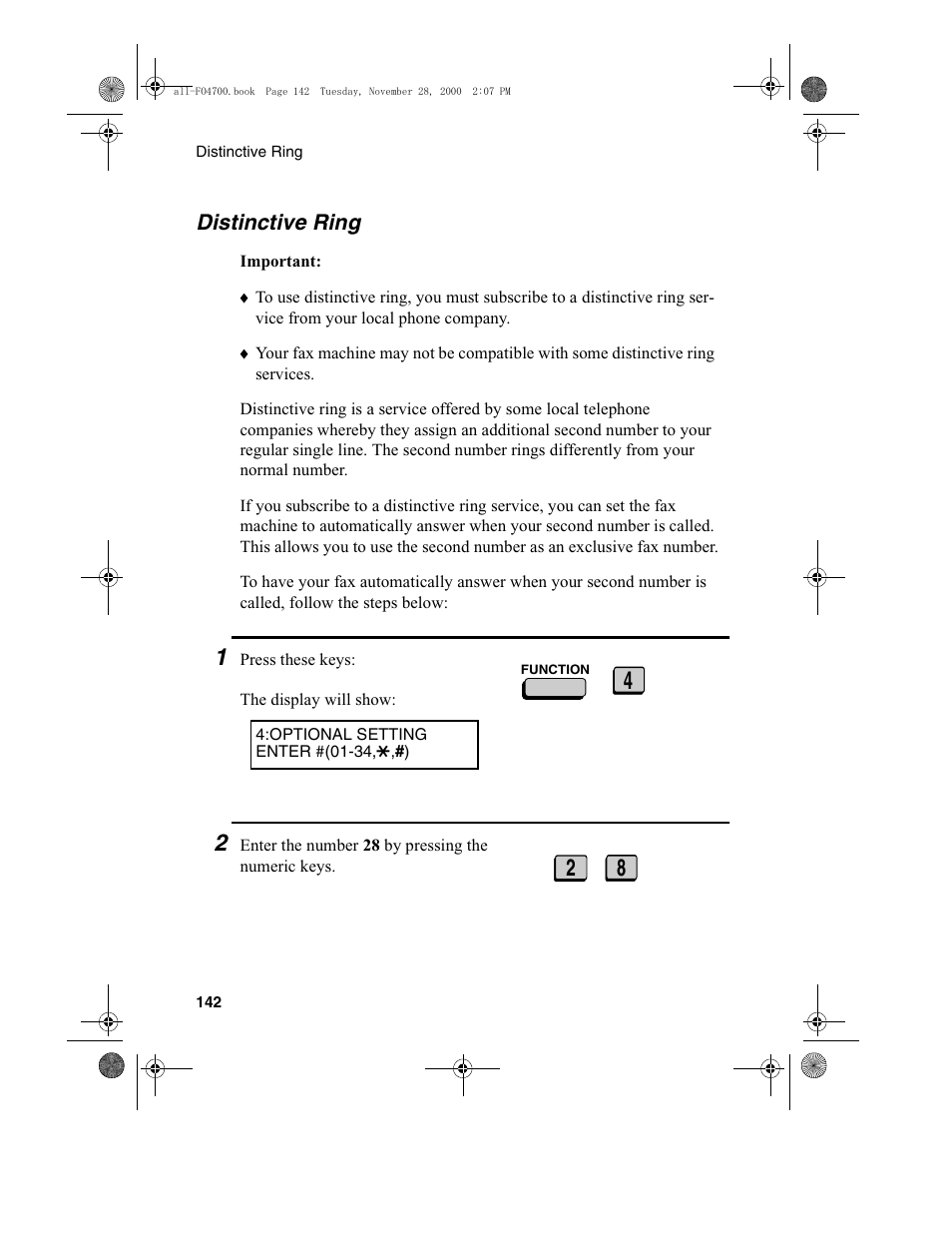 Sharp FO-4650 User Manual | Page 144 / 188