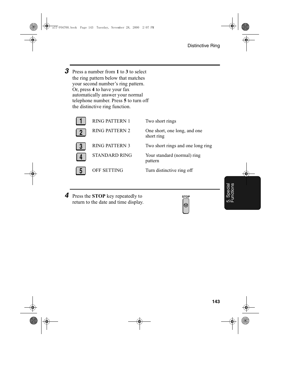 Sharp FO-4650 User Manual | Page 145 / 188