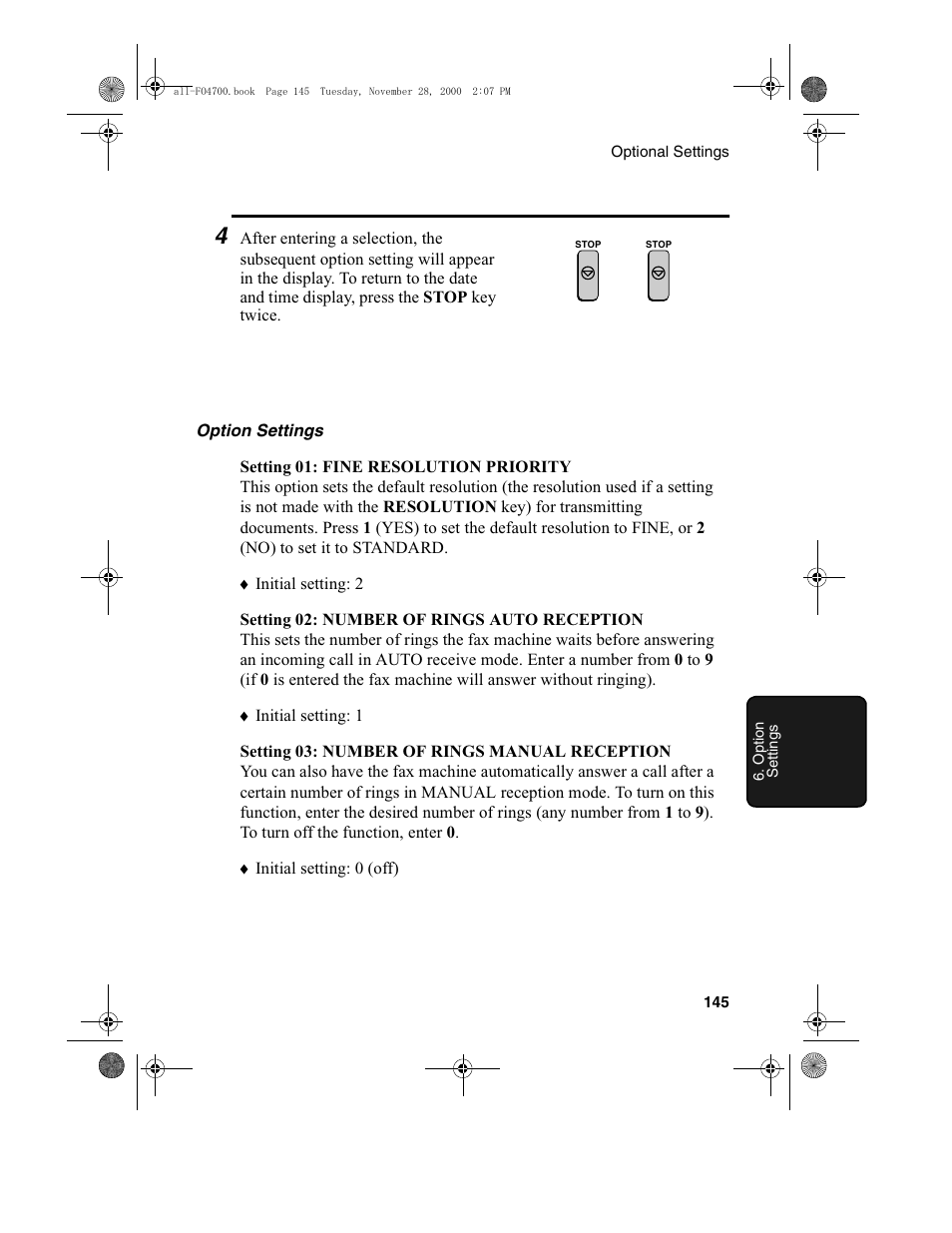 Sharp FO-4650 User Manual | Page 147 / 188