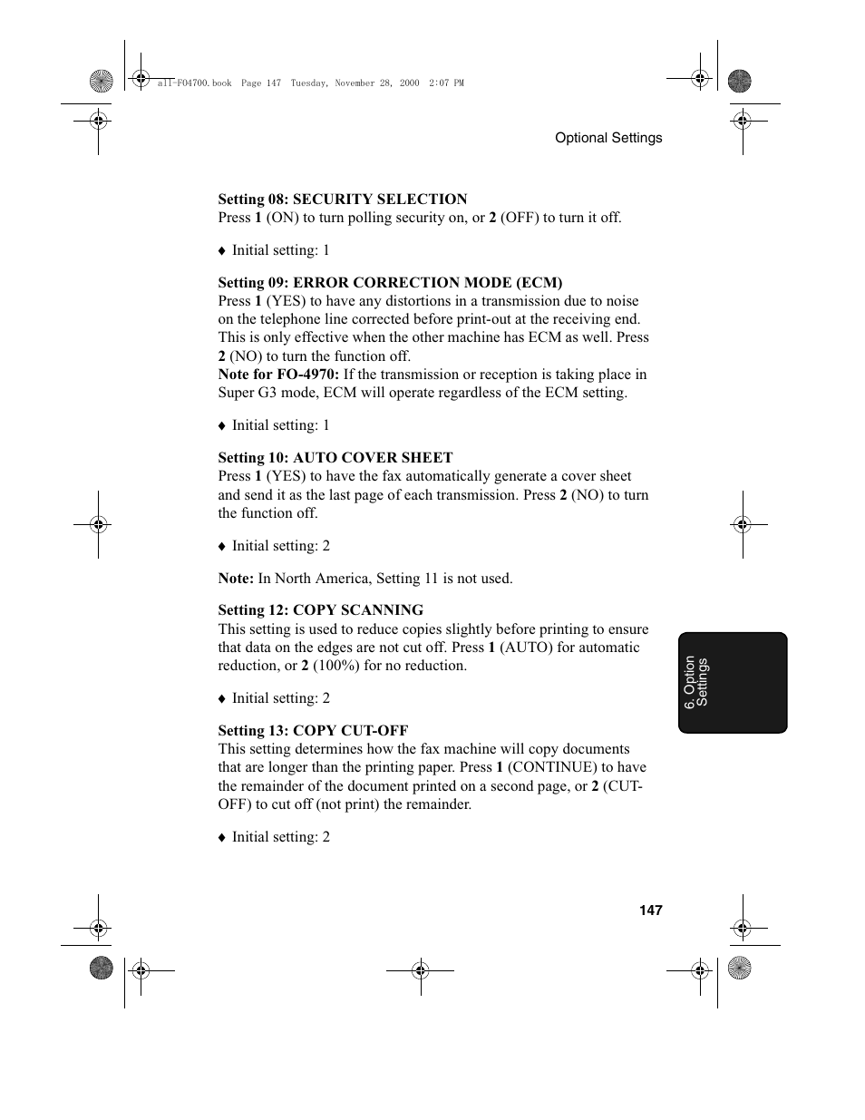 Sharp FO-4650 User Manual | Page 149 / 188